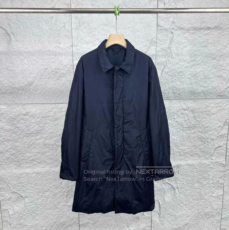 Prada Prada Men's Navy Cotton Overcoat. Size US M / EU 48-50 / 2 - 1 Thumbnail