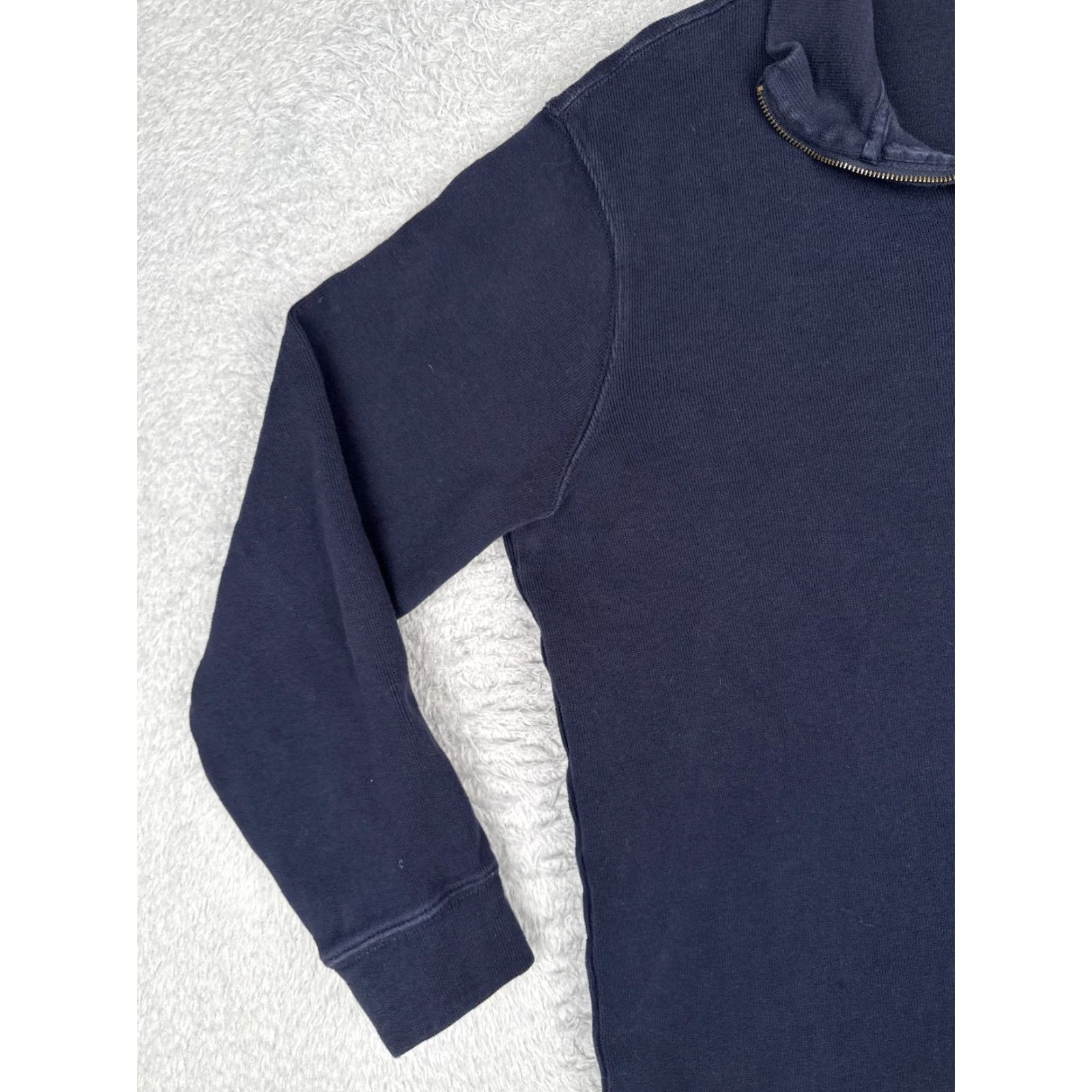 Polo Ralph Lauren Polo Ralph Lauren Sweater Men L Blue Mock 1/4 Zip Cotton Long Sleeve Pullover Logo Embroidered Knit Casual Business Golf Size US L / EU 52-54 / 3 - 3 Thumbnail