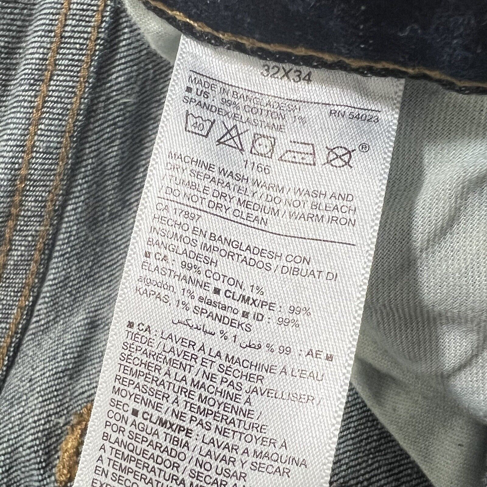 Old Navy Old Navy 32x33 Skinny Denim Jeans Dark Navy Blue Size US 32 / EU 48 - 5 Thumbnail