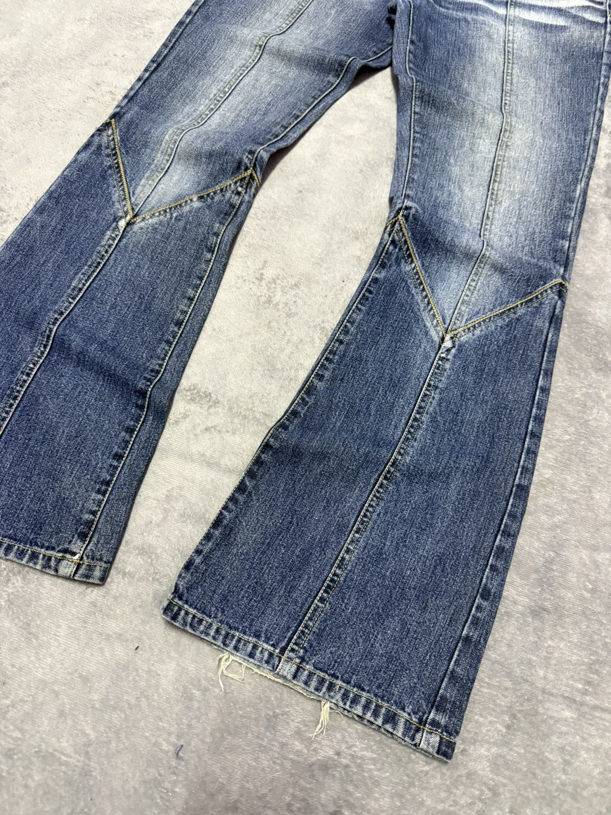 Hysteric Glamour Oririn Japan Panelling Flared Bootcut Jeans Size US 28 / EU 44 - 5 Thumbnail