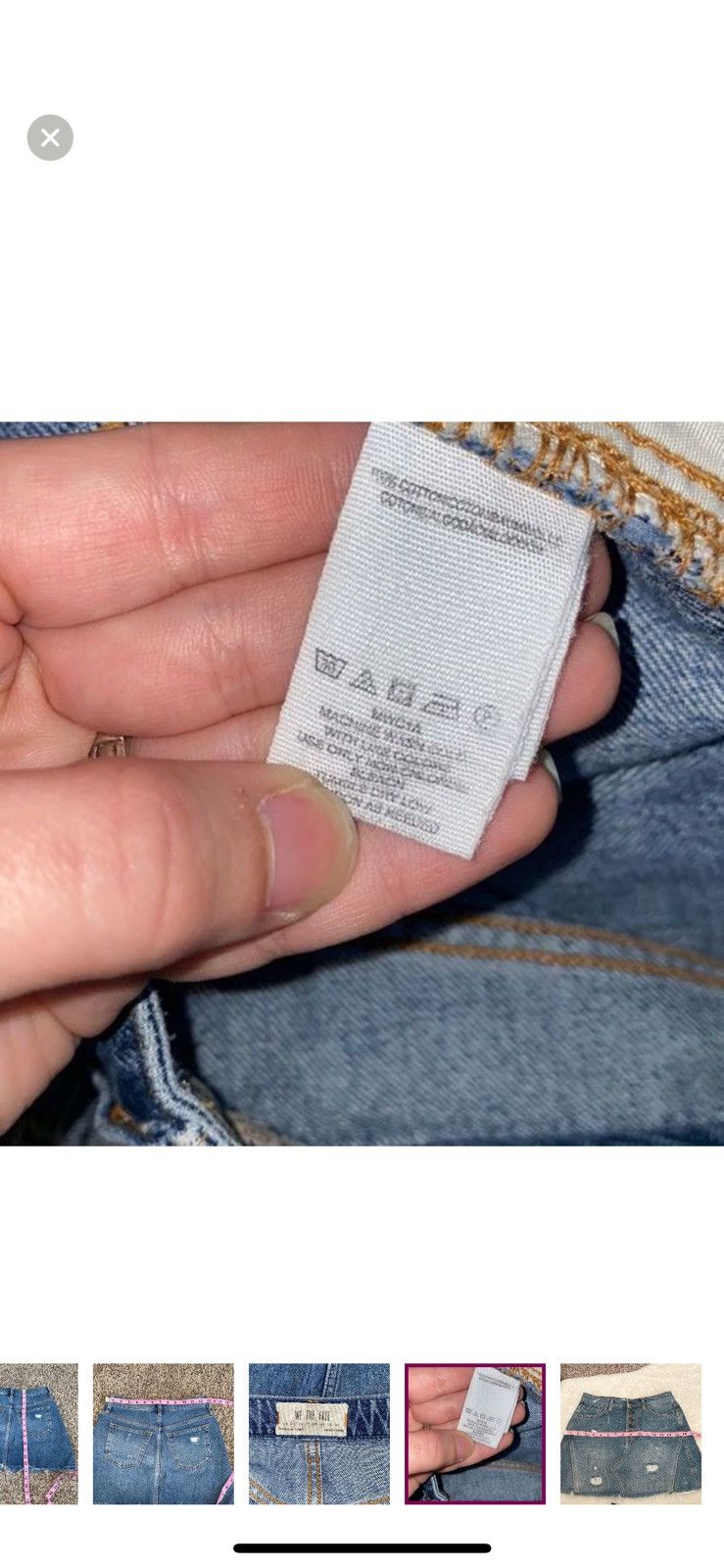 Free People Free people we the free denim a line mini skirt size 25 Size 25" / US 0 / IT 36 - 6 Thumbnail