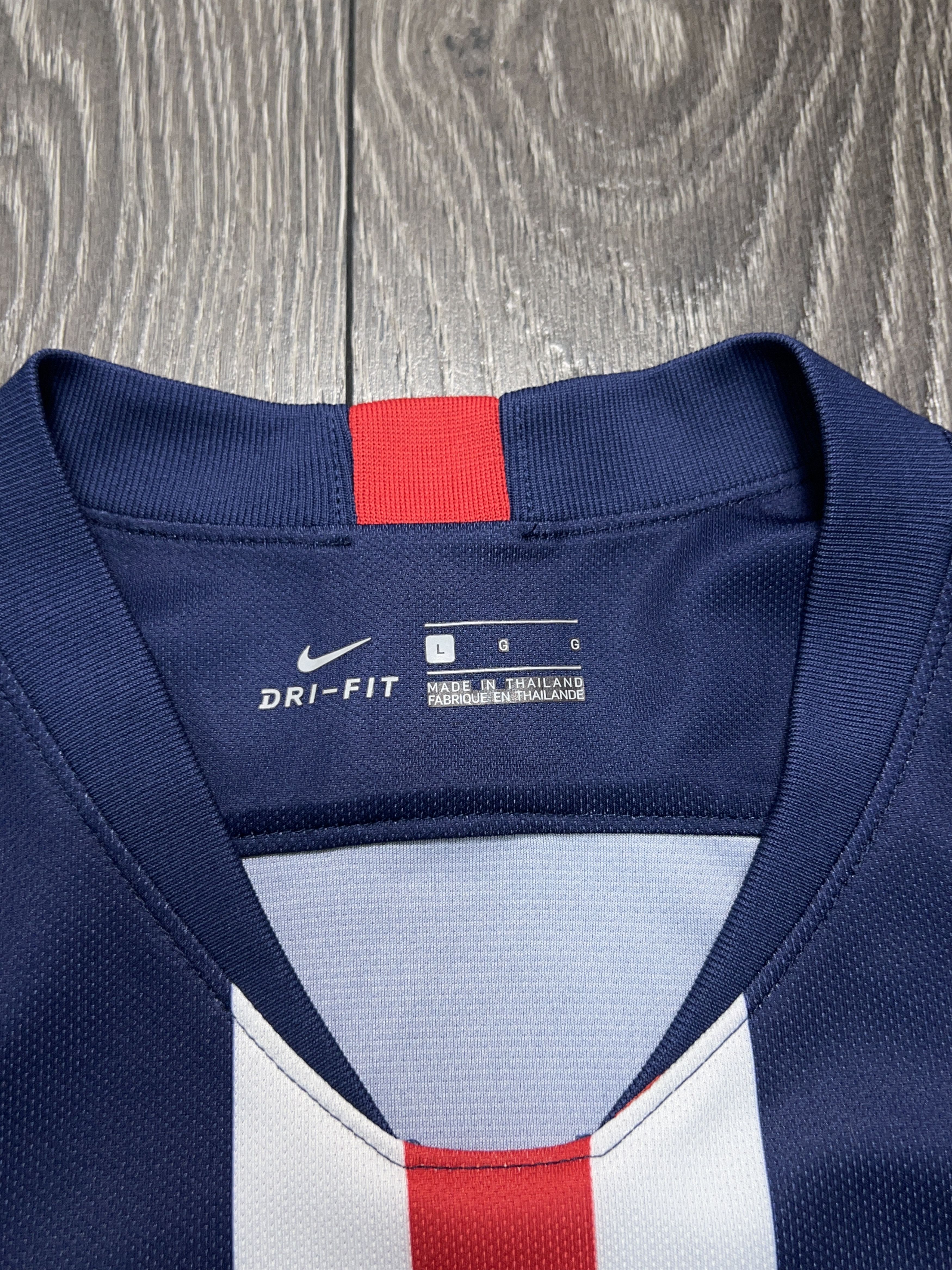 Nike Paris Saint Germain PSG 2019 2020Home Football Soccer Jersey Size US L / EU 52-54 / 3 - 4 Thumbnail