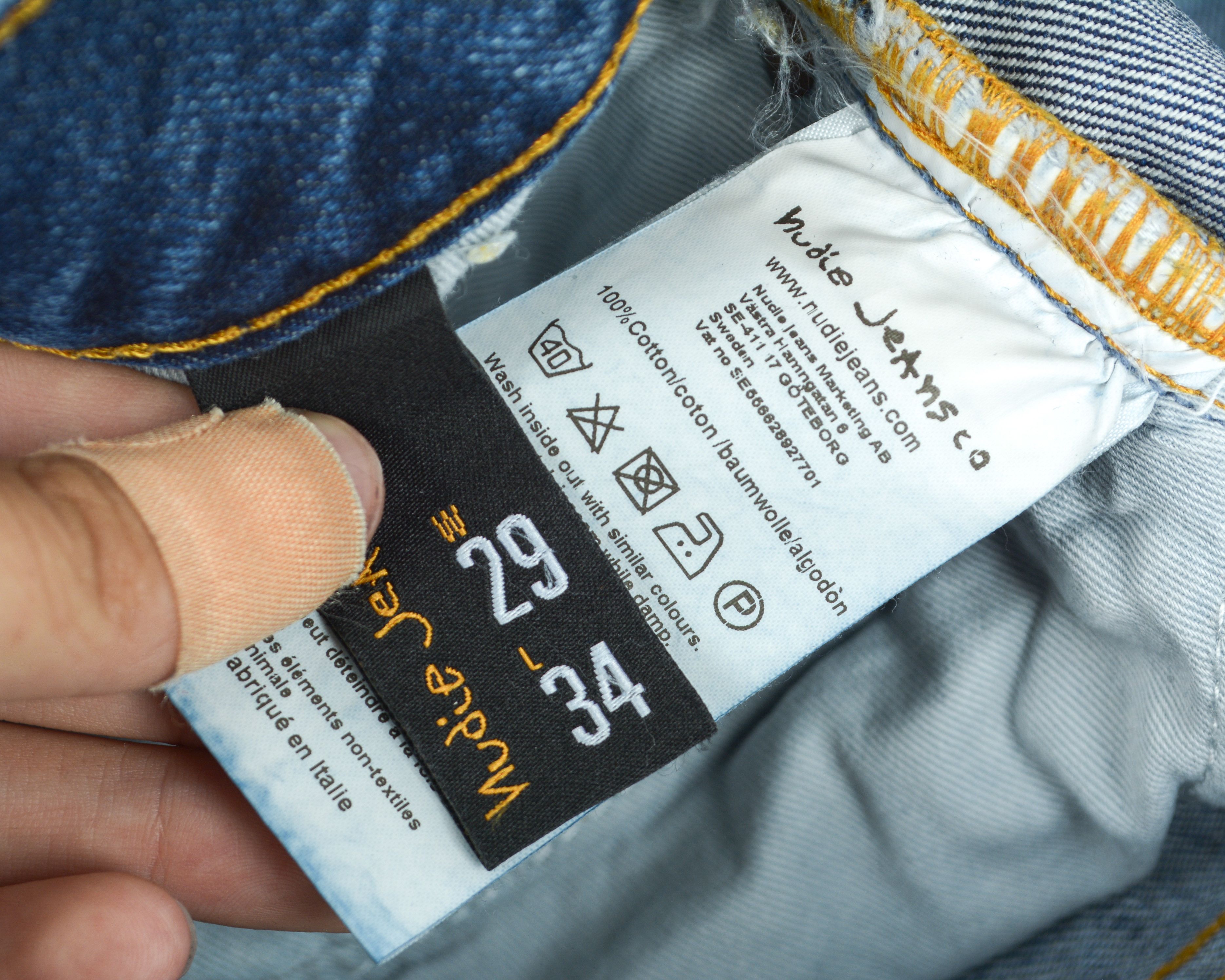 Nudie Jeans Steady Eddie W29 L34 Jeans Straight Denim Pants Ripped Size US 29 - 6 Thumbnail