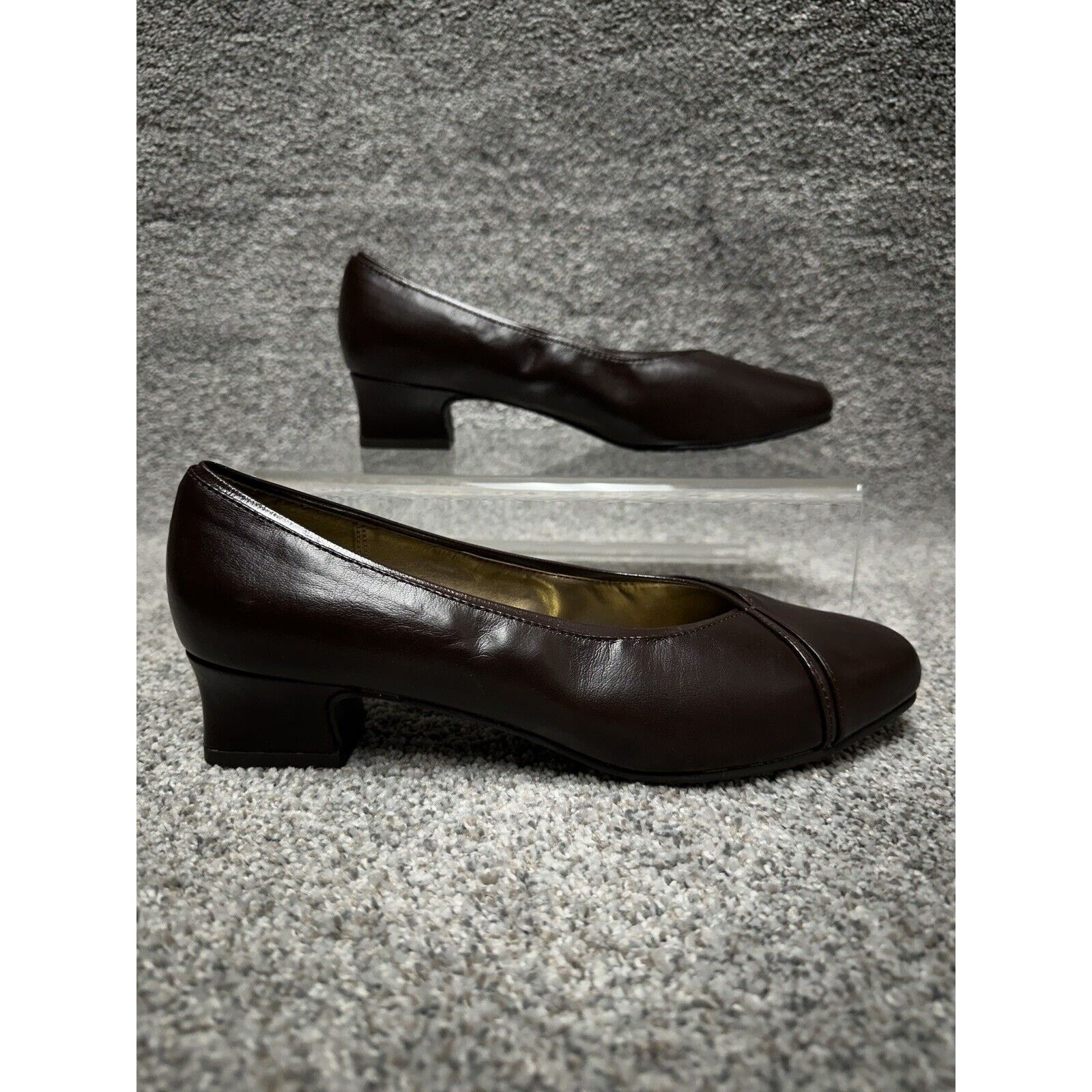 Hush Puppies Soft Style Hush Puppies Pumps 9.5 90s Y2K Dark Chunky Heel Size US 9.5 / IT 39.5 - 3 Thumbnail