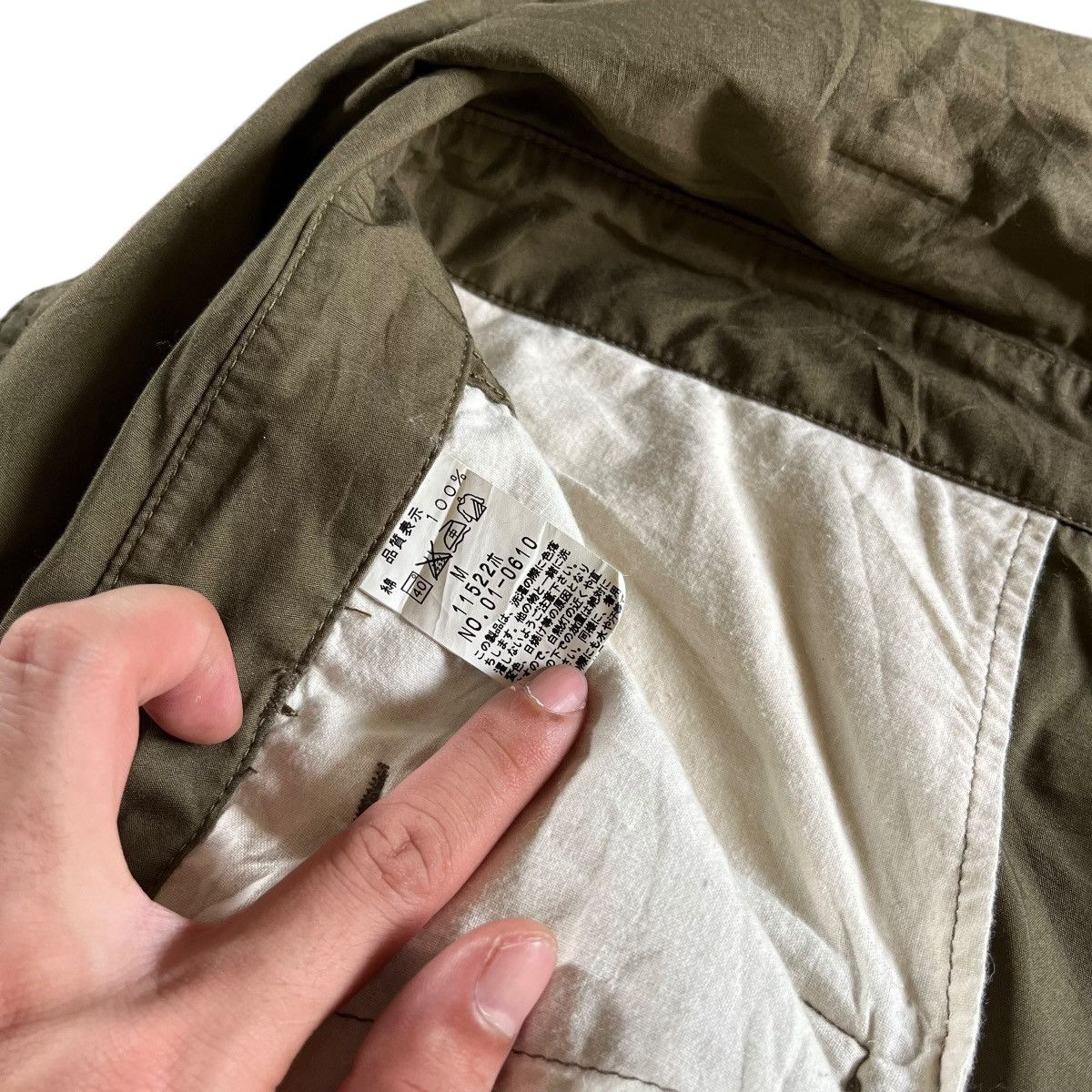 Japanese Brand × Johnbull × Vintage VINTAGE JOHNBULL DROP CROTCH ARMY GREEN CROPPED PANT Size US 35 - 10 Thumbnail