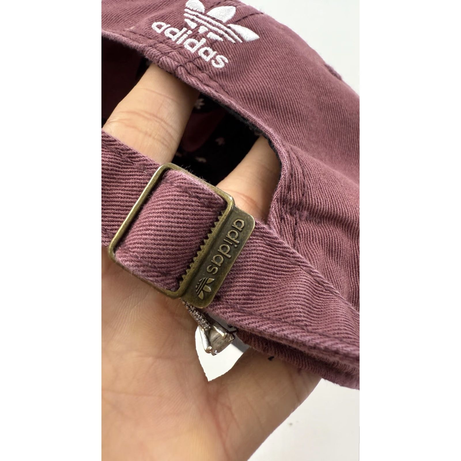 Adidas VINTAGE Adidas Baseball Cap Mens One Size Purple Cotton Adjustable Strap Back Trefoil Logo Casual Size ONE SIZE - 3 Thumbnail