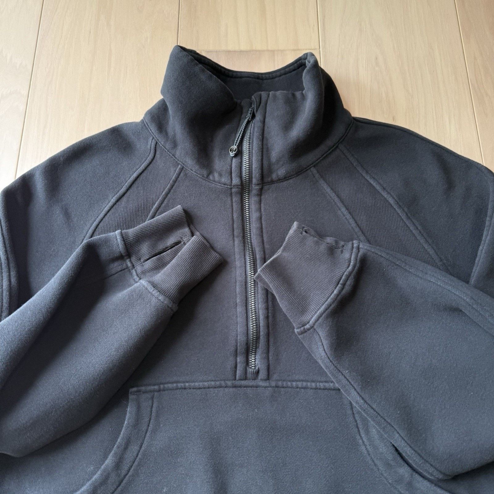 Lululemon Lululemon Scuba Oversized Half Zip M/L Black Funnel Neck Size M / US 6-8 / IT 42-44 - 4 Thumbnail