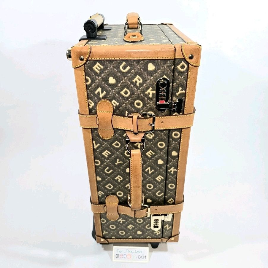 Dooney & Bourke Rare Vintage DOONEY & BOURKE Carry-on Rolling Luggage Trunk Size ONE SIZE - 8 Thumbnail