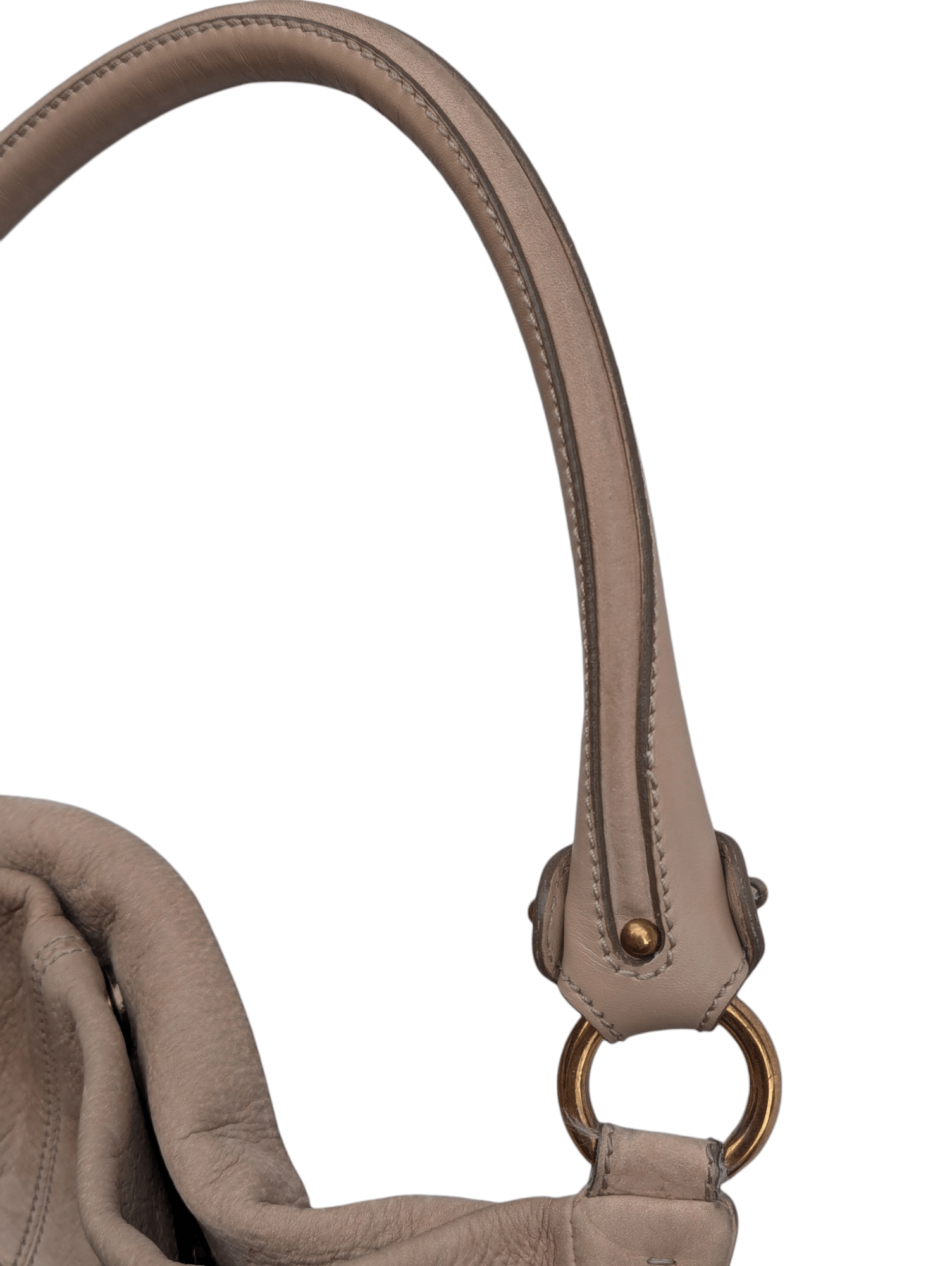 Salvatore Ferragamo Salvatore Ferragamo Brown Leather Ruched Bow Shoulder Bag Size ONE SIZE - 4 Thumbnail
