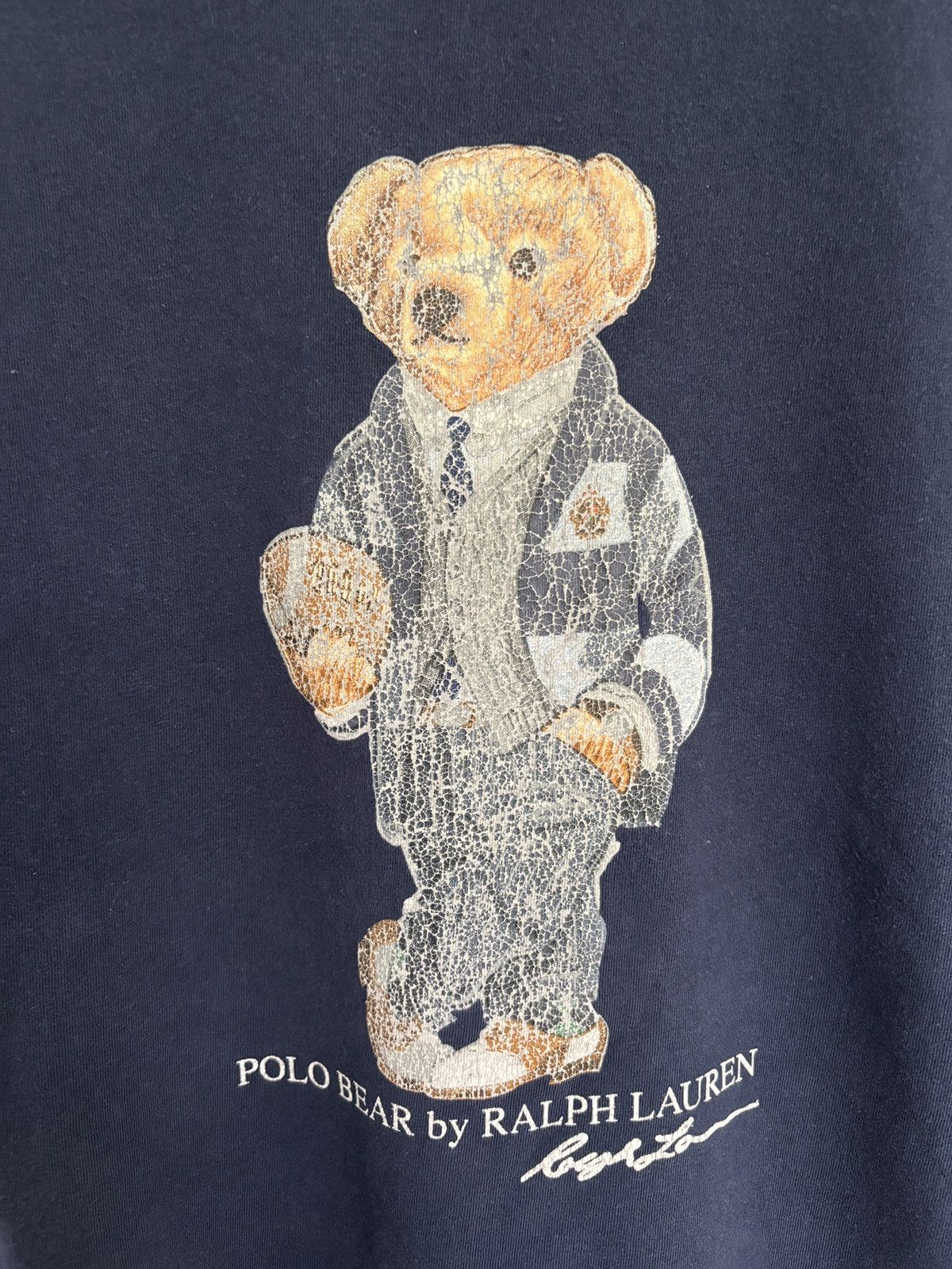 Polo Ralph Lauren × Ralph Lauren Polo Ralph Lauren Navy Polo Bear T-shirt Size US L / EU 52-54 / 3 - 2 Thumbnail