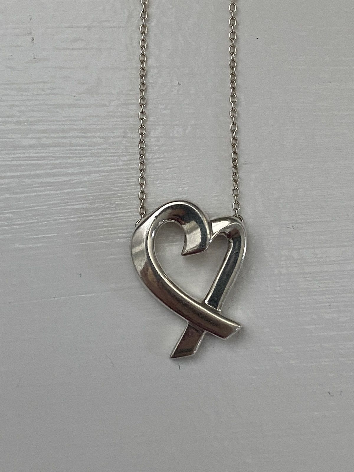 Tiffany & Co. Authentic Tiffany & Co. open heart ribbon necklace Size ONE SIZE - 2 Thumbnail