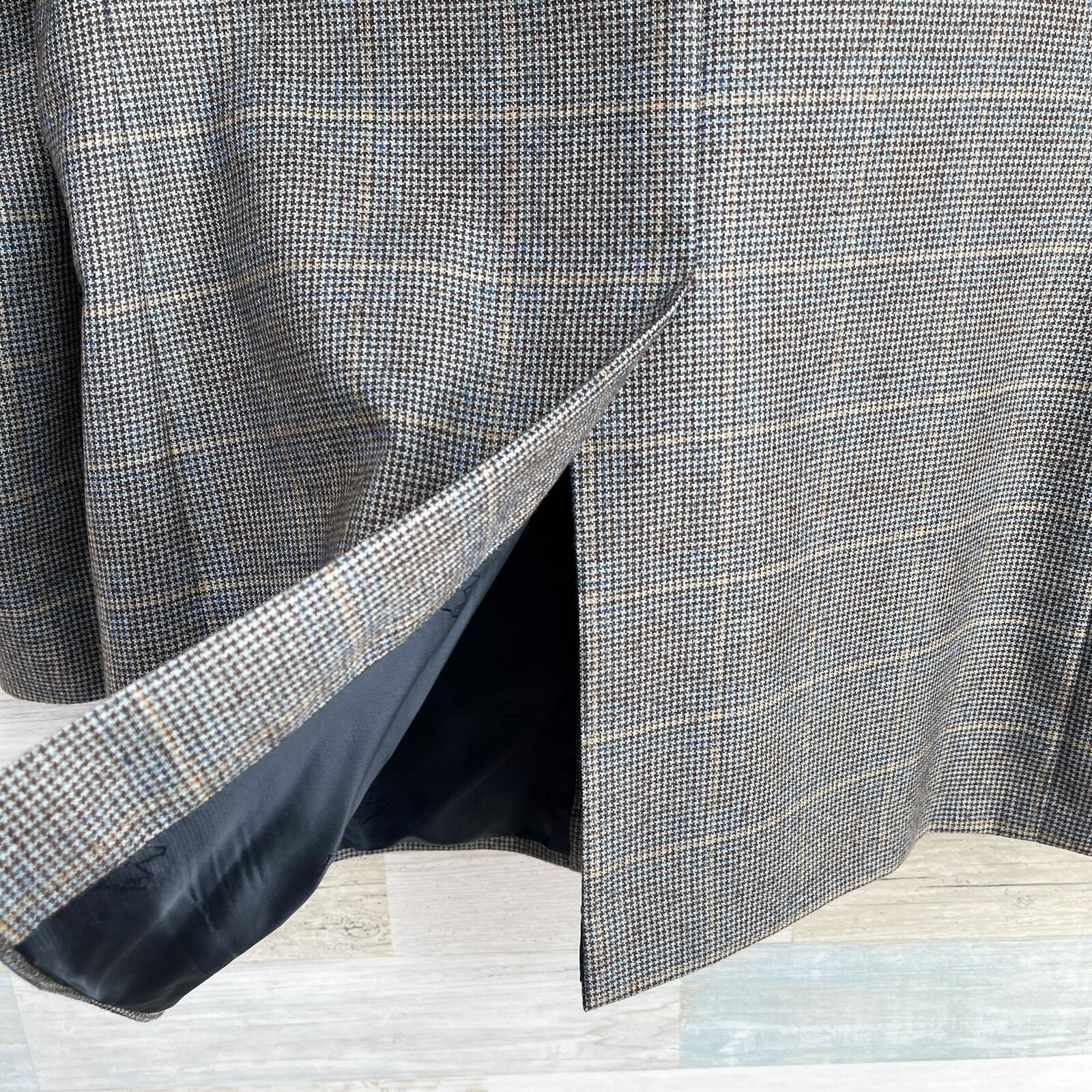 Jos. A. Bank Jos A Bank Signature Gold Sport Coat Blue Windowpane 41L Size 40L - 7 Thumbnail