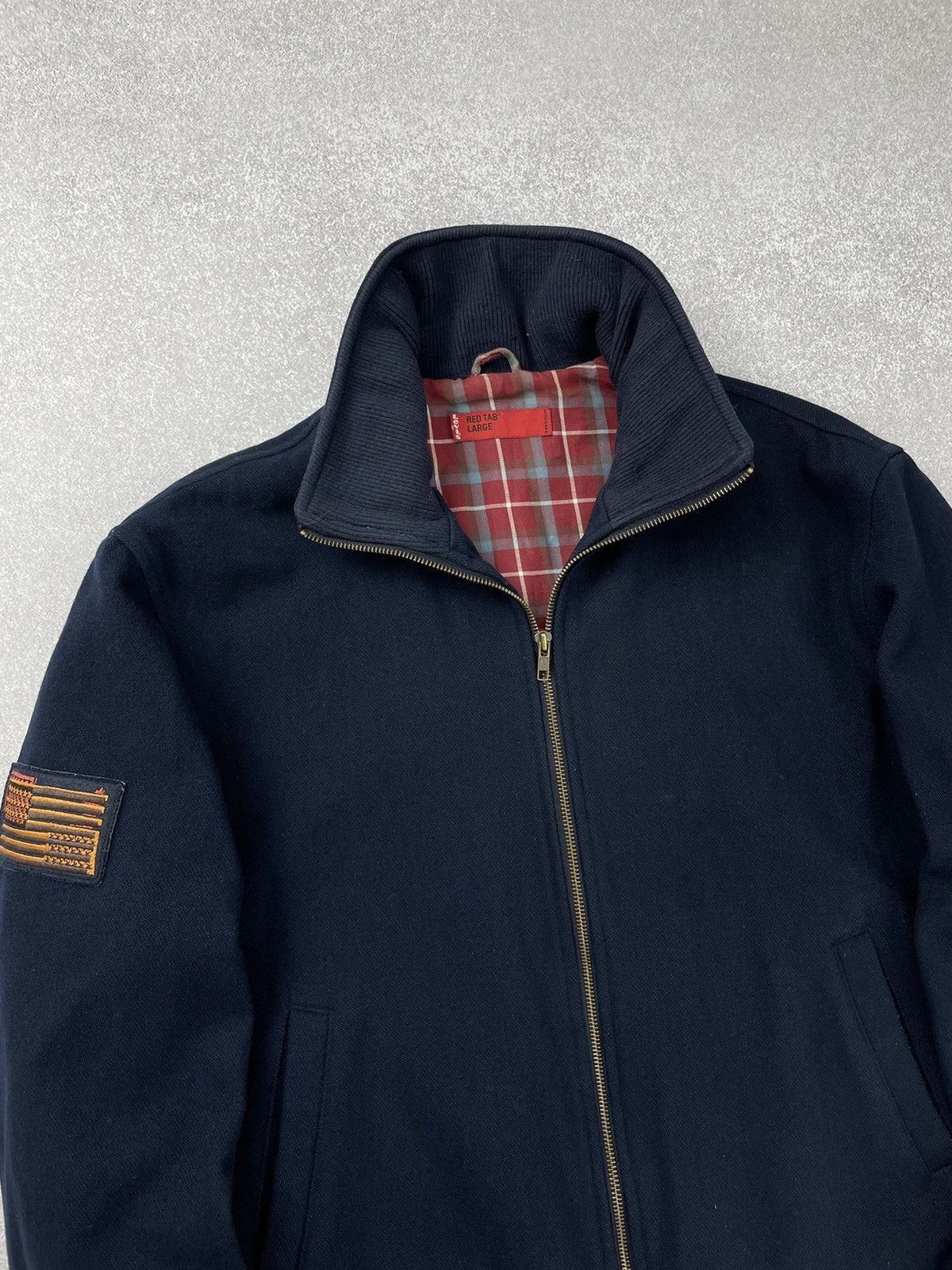 Levi's × Levi's Vintage Clothing × Vintage Vintage Levis Red Tab Wool Jacket American Flag Size US L / EU 52-54 / 3 - 2 Thumbnail
