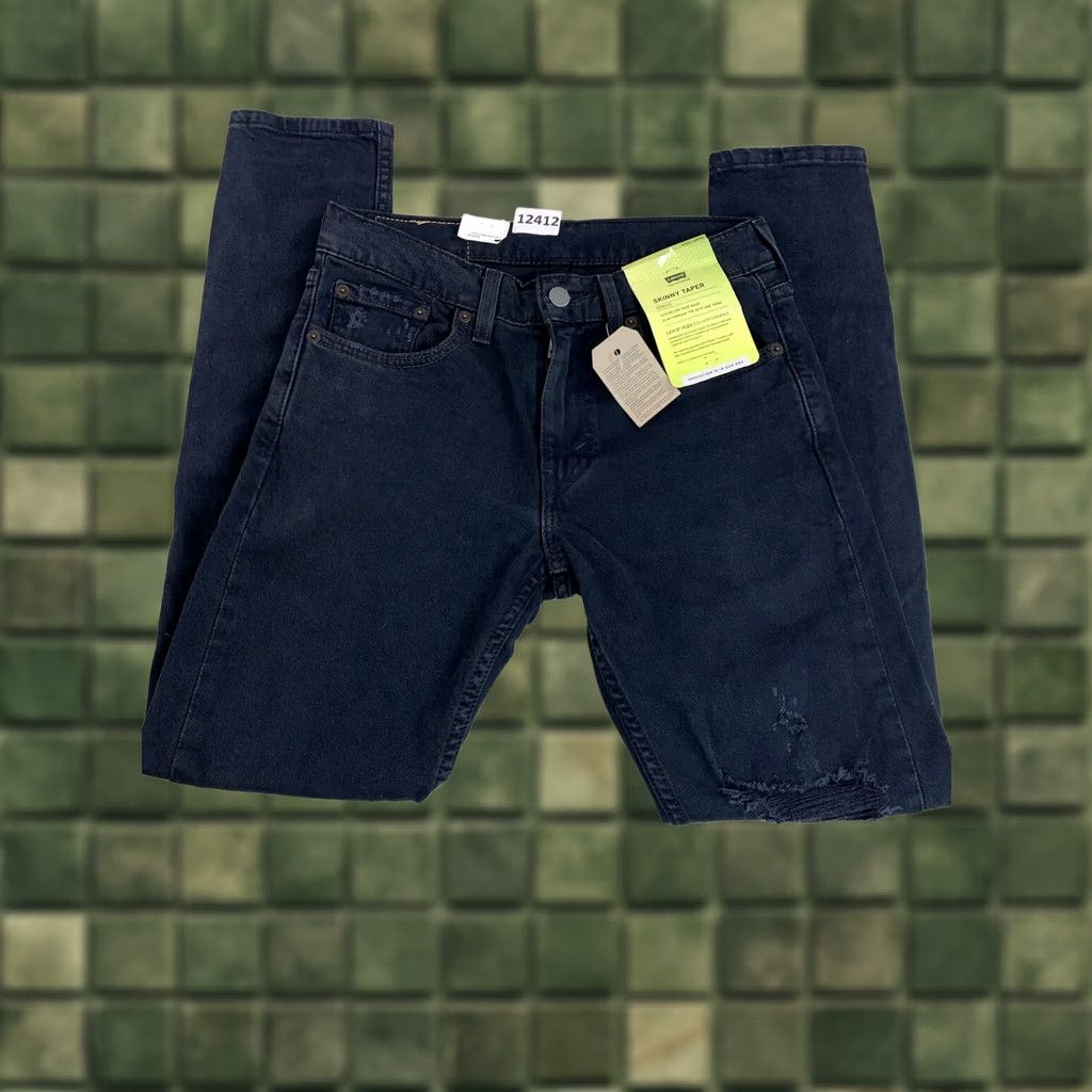 Levi's VINTAGE? Levi’s Slim Jeans – 29x30, Blue Denim, Distressed, Stretch, Regular Inseam 30, Mens, NWT-12412 Size US 29 - 1 Thumbnail