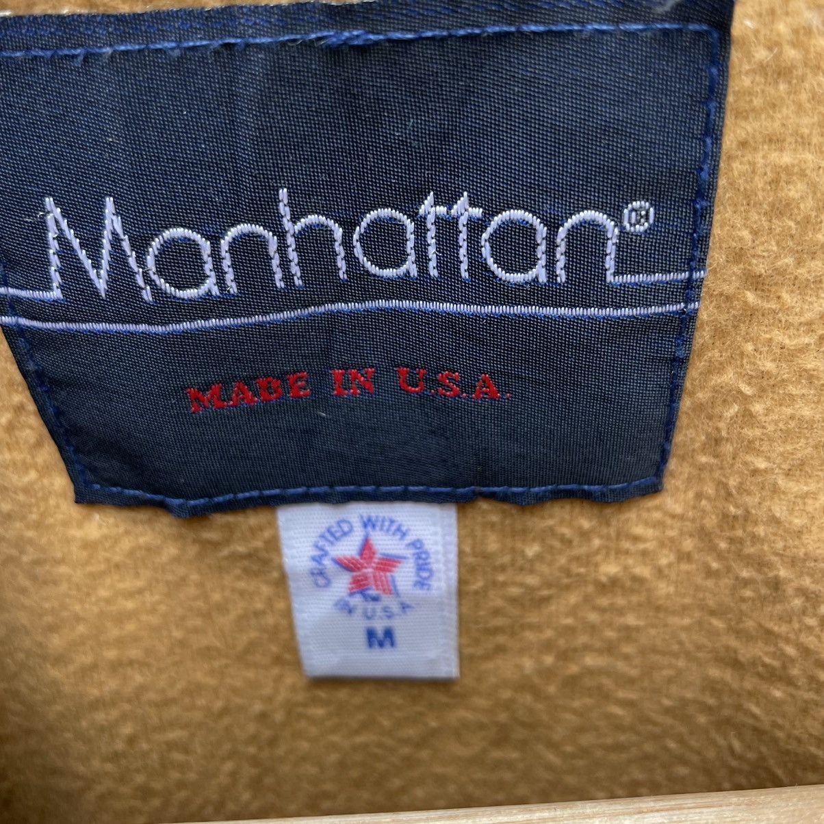 Designer × Manhattan Portage × Vintage 💥Vintage Manhattan Created With Pride Dual Pocket Wool Jacke Size US M / EU 48-50 / 2 - 5 Thumbnail