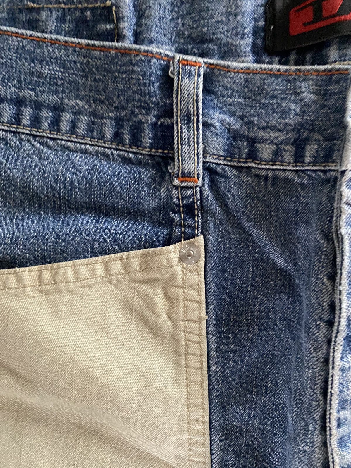 Diesel Vintage Diesel Hybrid Baggy Muddy Denim Japanese Washed Y2K Size US 38 / EU 54 - 14 Thumbnail