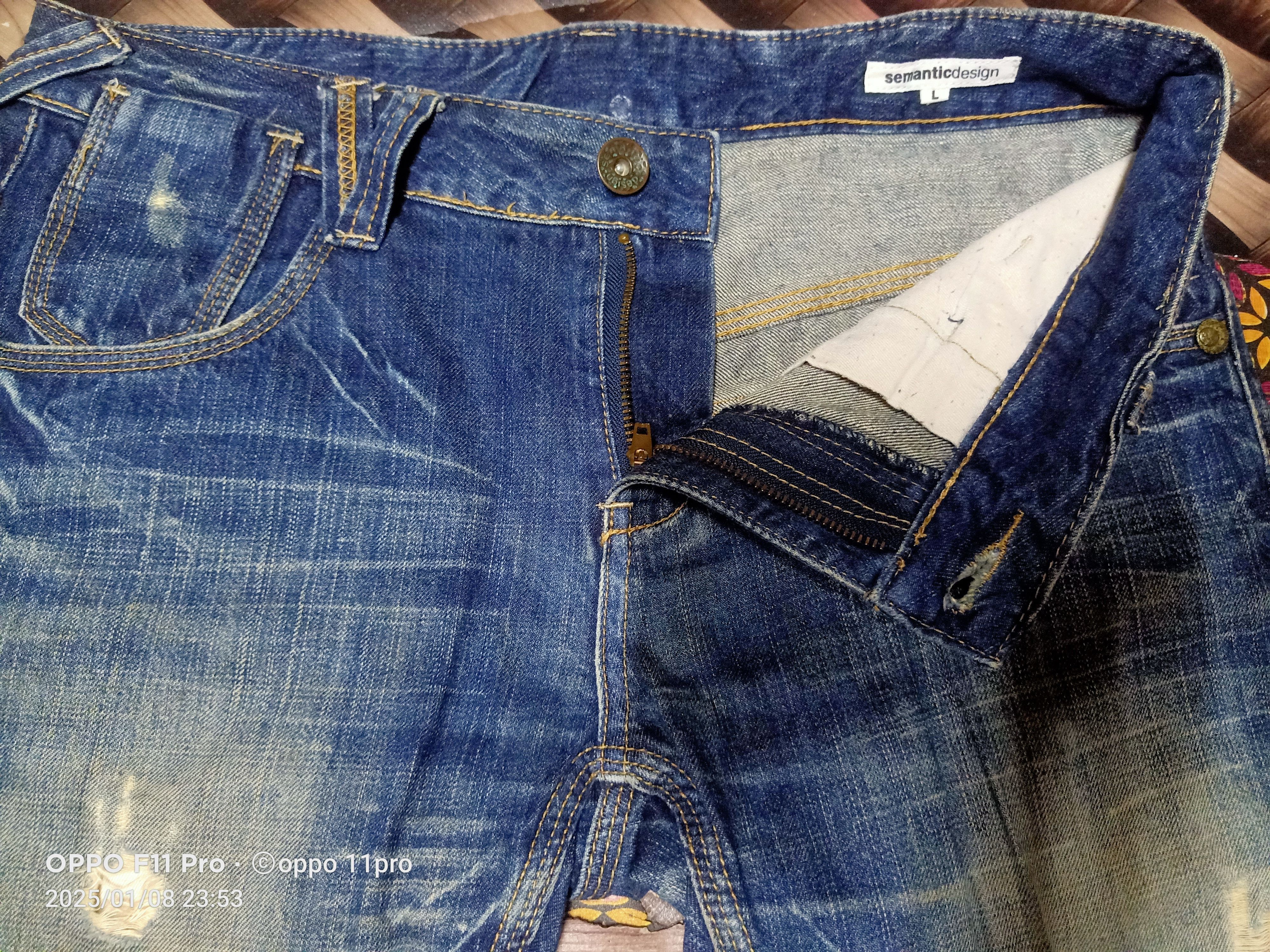 If Six Was Nine × Japanese Brand × semanticdesign Semantic Design Distressdenim flare Size US 33 - 9 Thumbnail