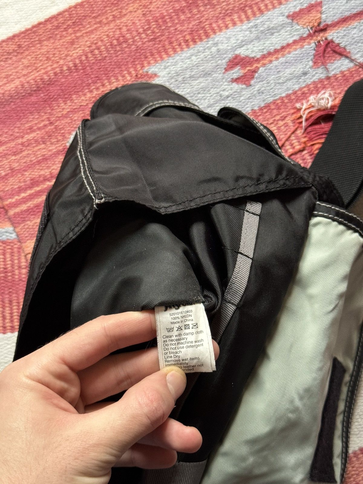 Jansport Vintage 90’s Jansport y2k Tactical Black Nylon Shoulder Bag Size ONE SIZE - 6 Thumbnail