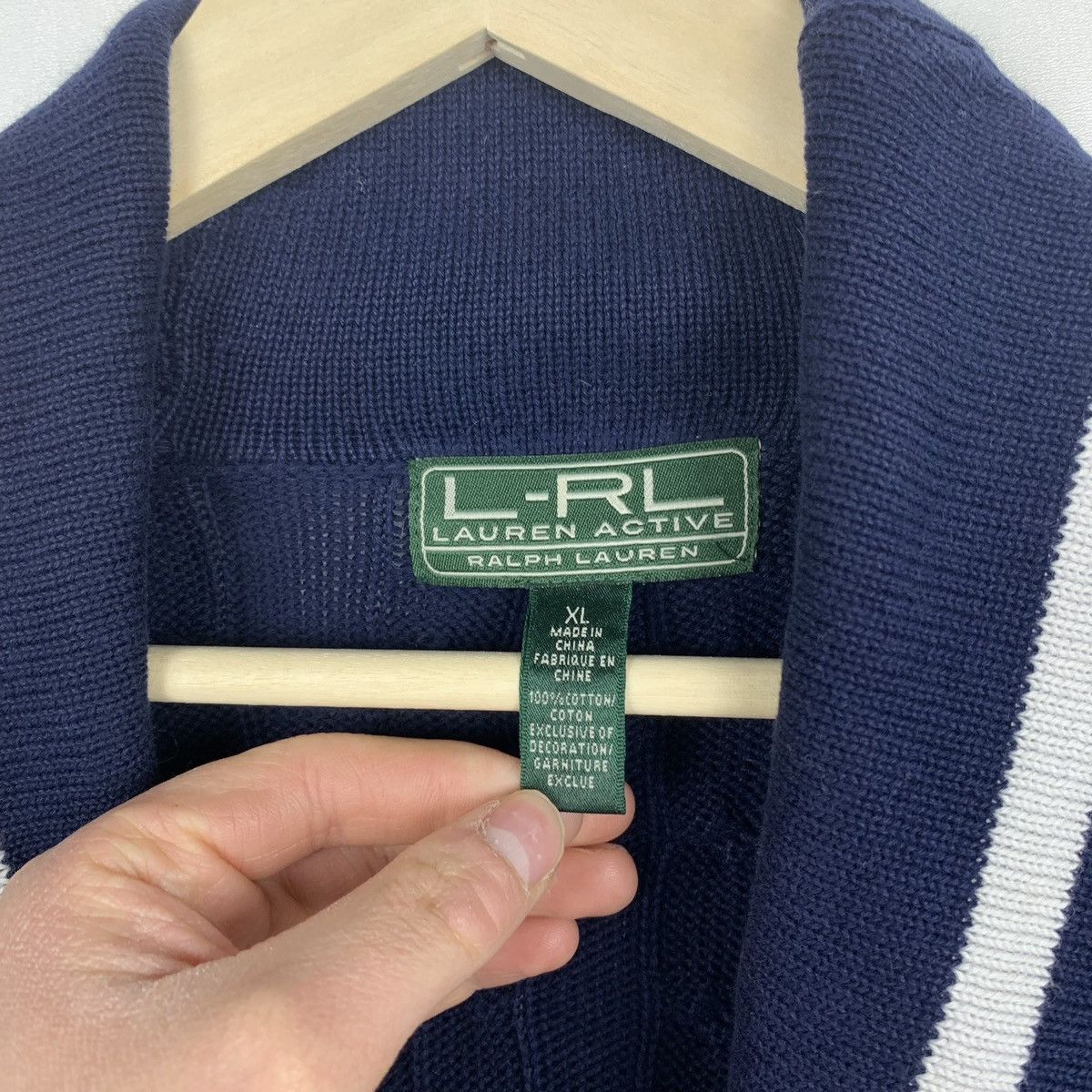 Lauren Ralph Lauren Lauren Ralph Lauren Cable Knit V-Neck Cardigan Jumper XL Size XL / US 12-14 / IT 48-50 - 5 Thumbnail