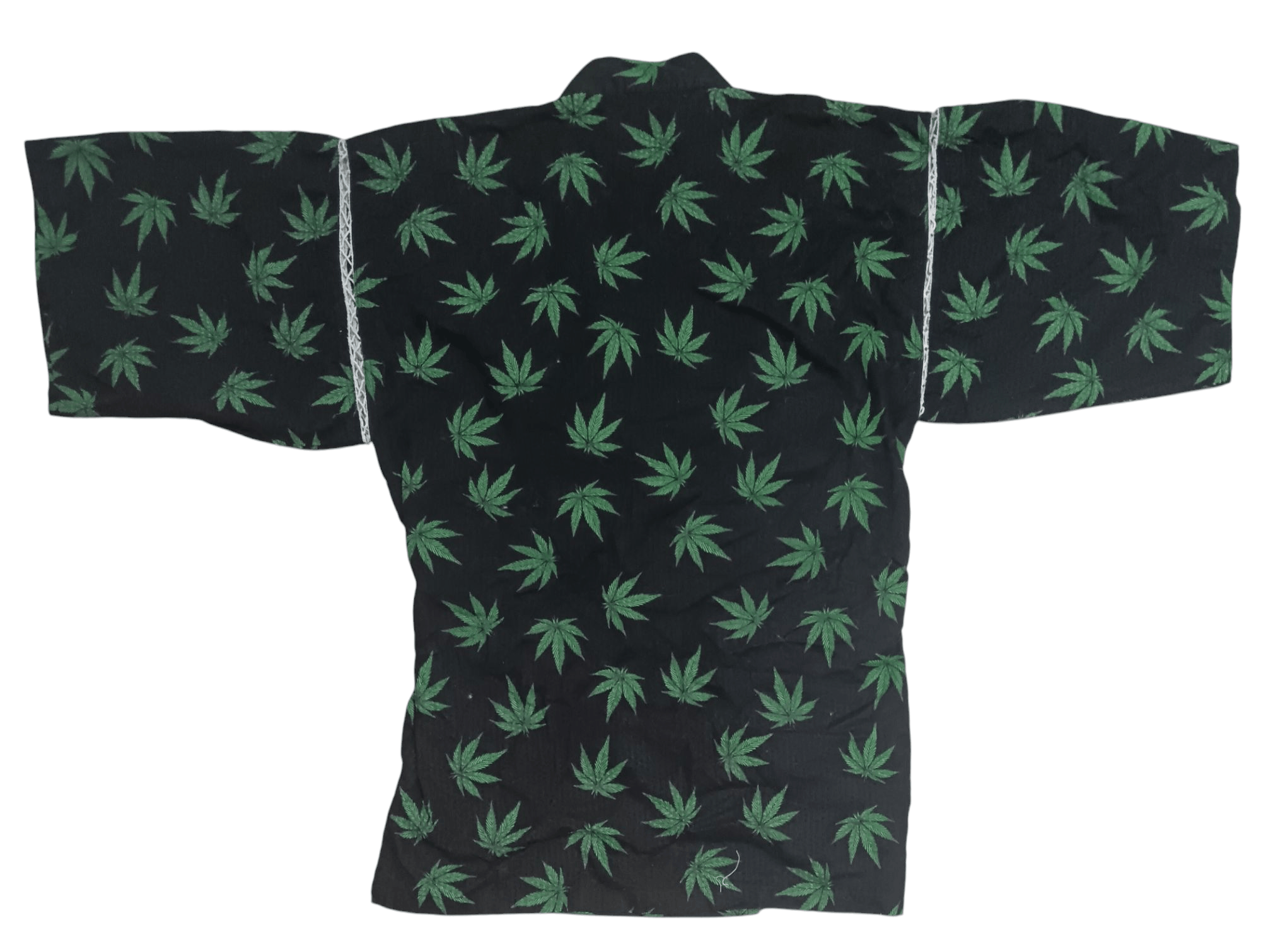 Japanese Brand MARIJUANA OVERPRINT BONDAGE KIMONO Size US M / EU 48-50 / 2 - 5 Thumbnail