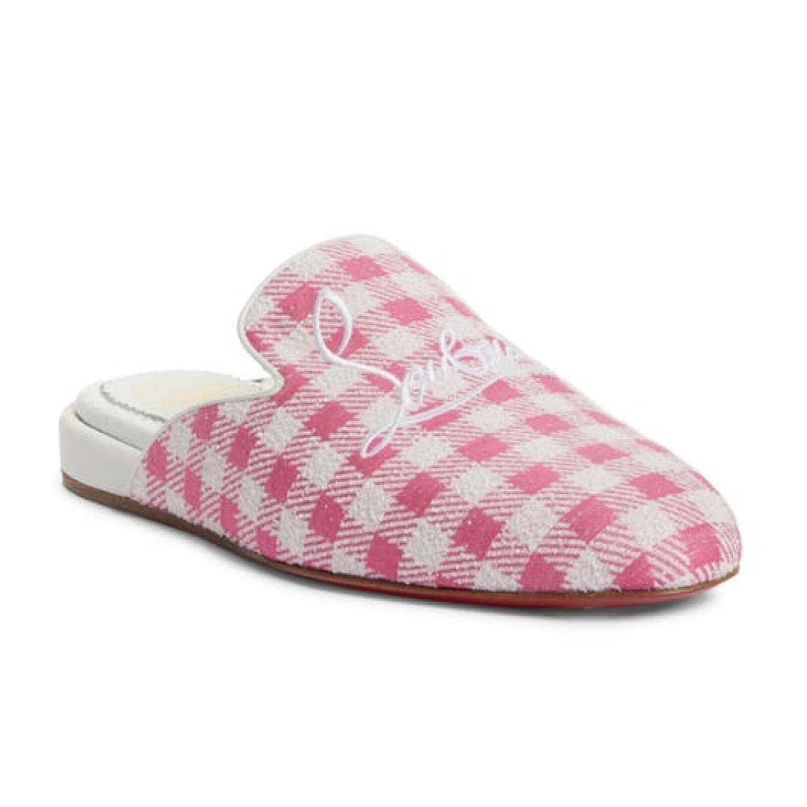 Christian Louboutin Christian Louboutin Navy Coolito Donna Flat Pink Logo Size US 8.5 / IT 38.5 - 1 Thumbnail