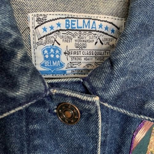 Other Vintage 80s Medium Acid Wash Denim Belma Button Trench Coat Size M / US 6-8 / IT 42-44 - 2 Thumbnail