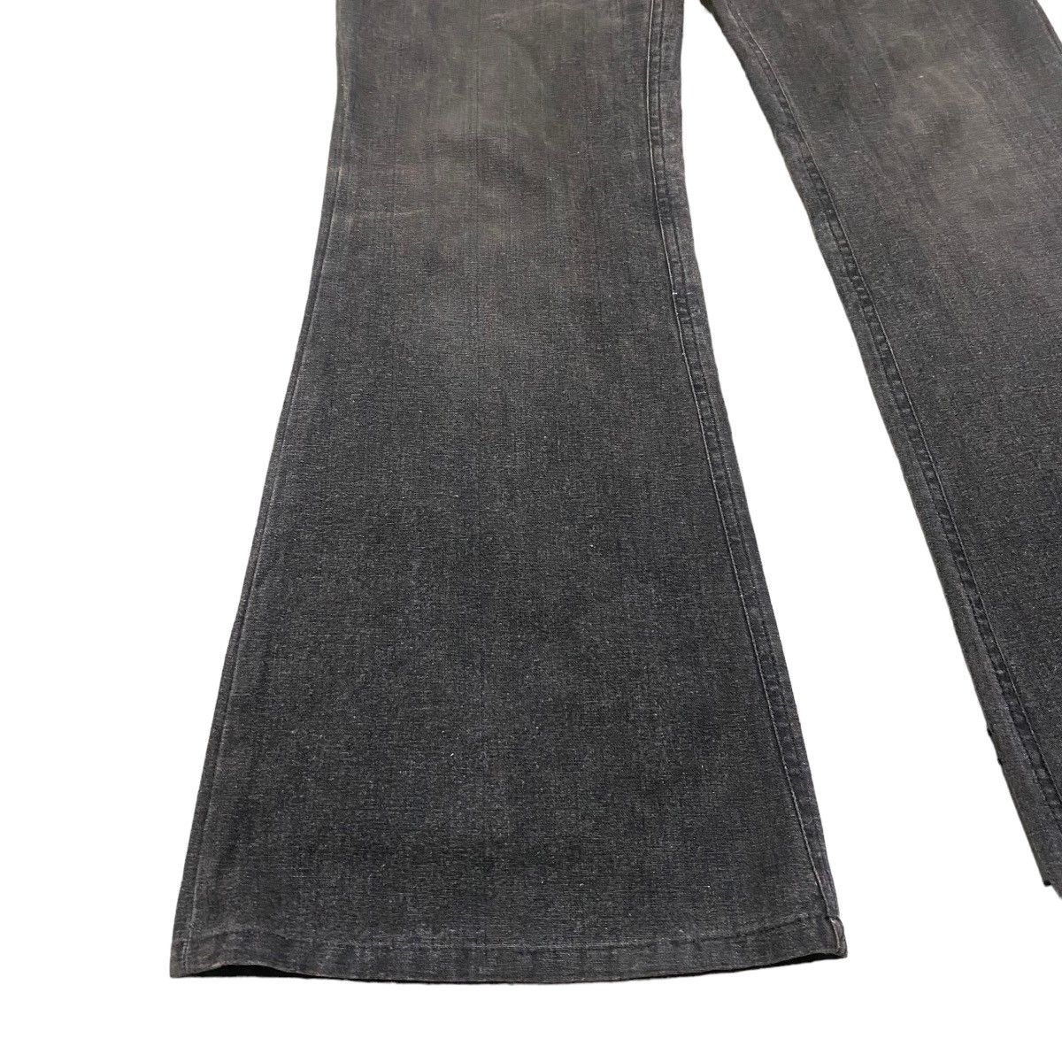 Japanese Brand DOMON HOMME Rainbow Super Flare Denim Jeans Faded Black Size US 31 - 8 Thumbnail