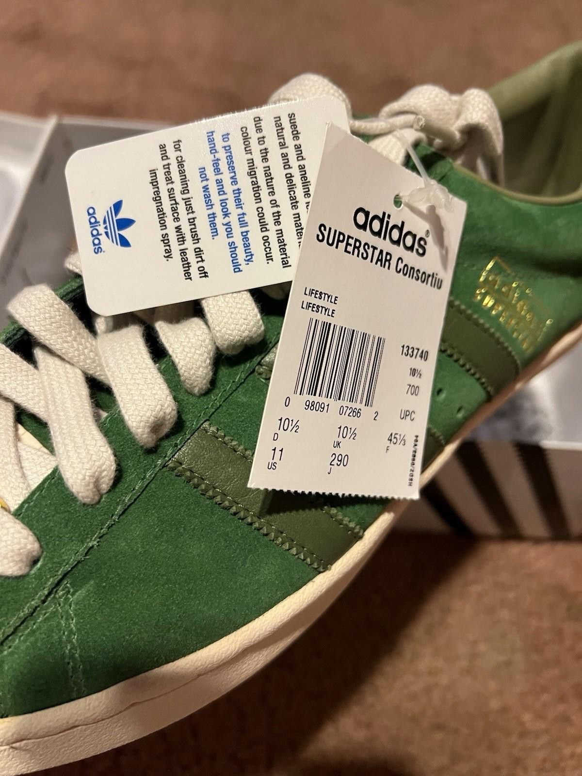 Adidas 2005 ADIDAS SUPERSTAR CONSORTIUM FOOTPATROL 133740 US11 Size US 11 / EU 44 - 10 Thumbnail