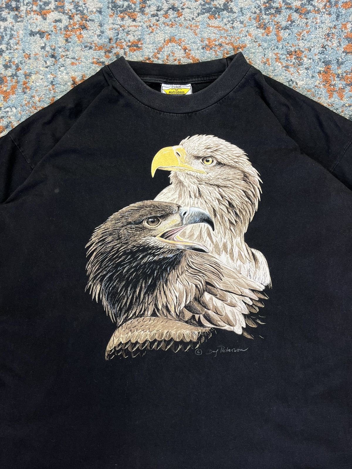 Vintage Vintage 90s Hawk nature graphic tee Size US XL / EU 56 / 4 - 4 Thumbnail