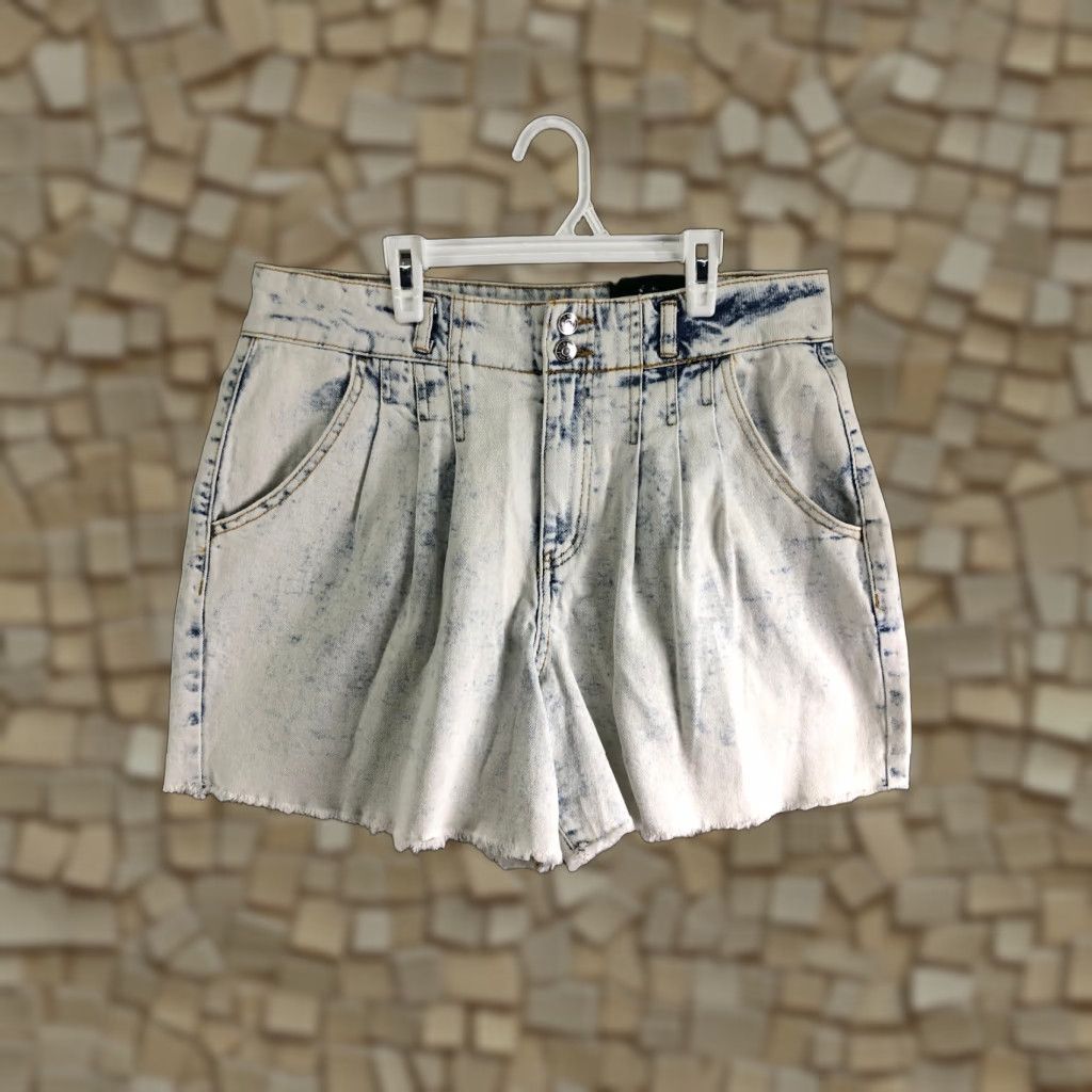 Vintage Wild Fable Highest Rise A-Line Shorts Womens Size 12 Blue Denim Jean Shorts Size 34" / US 12 / IT 48 - 1 Thumbnail