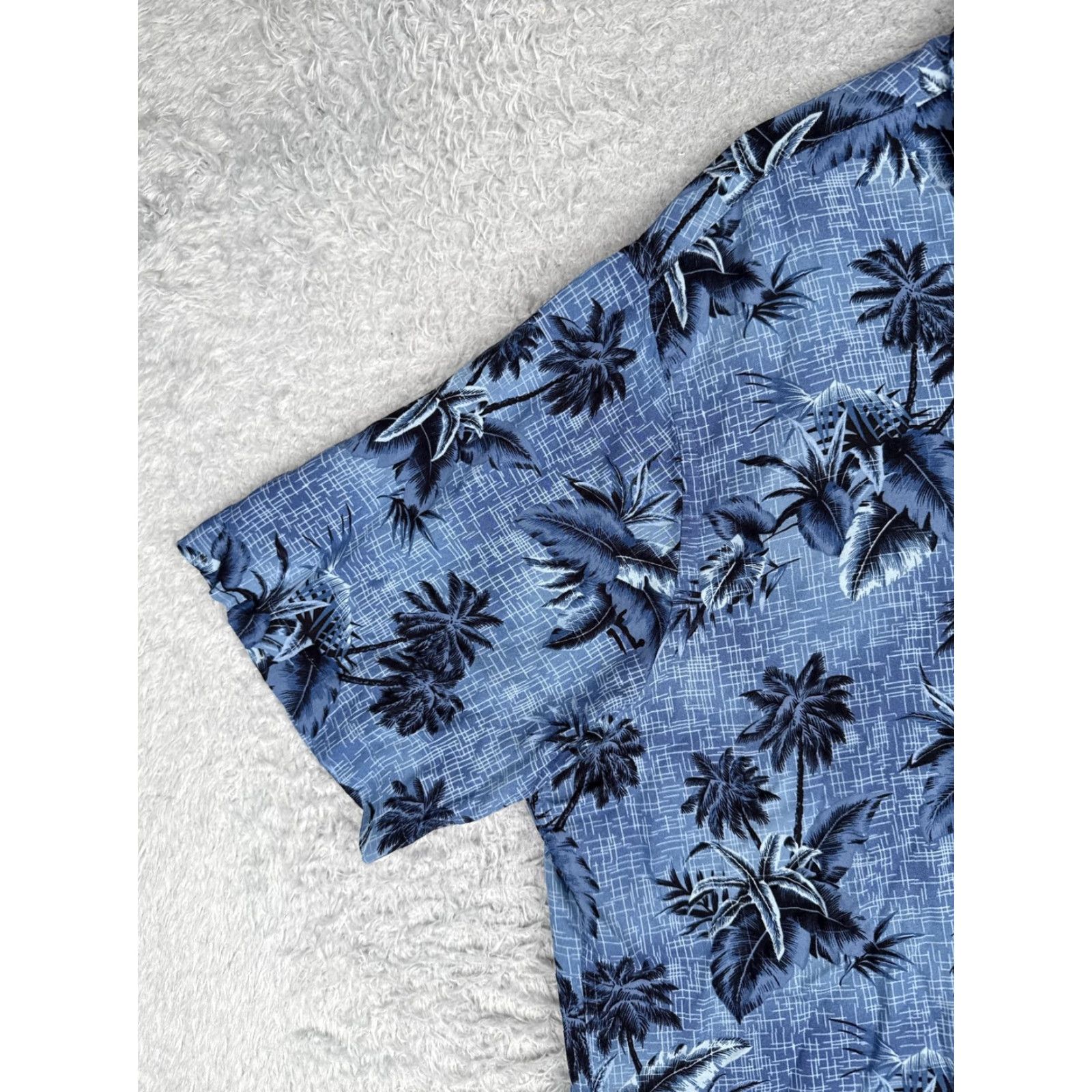 Vintage Campia Shirt Mens 2XL Blue Short Sleeve Hawaiian Palm Tree Button Up Tropical Size US XXL / EU 58 / 5 - 3 Thumbnail