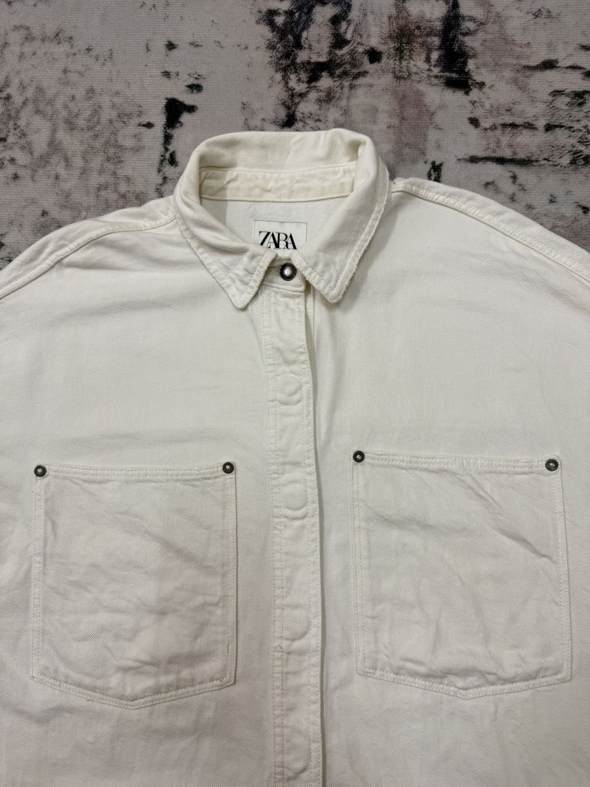 Designer × Zara Zara Overshirt double pocket Size L / US 10 / IT 46 - 4 Thumbnail