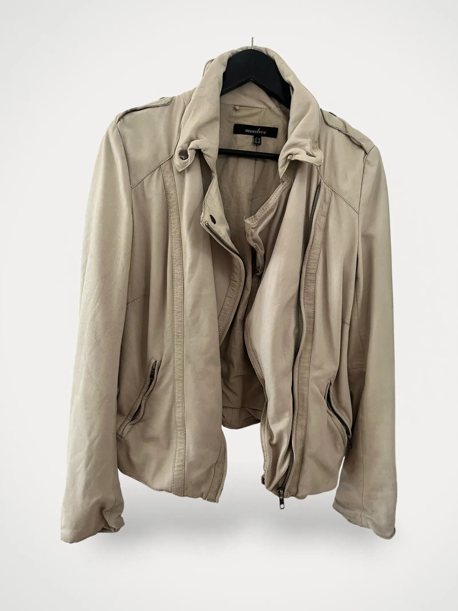 Muubaa Muubaa Leather Jacket Size S / US 4 / IT 40 - 1 Thumbnail