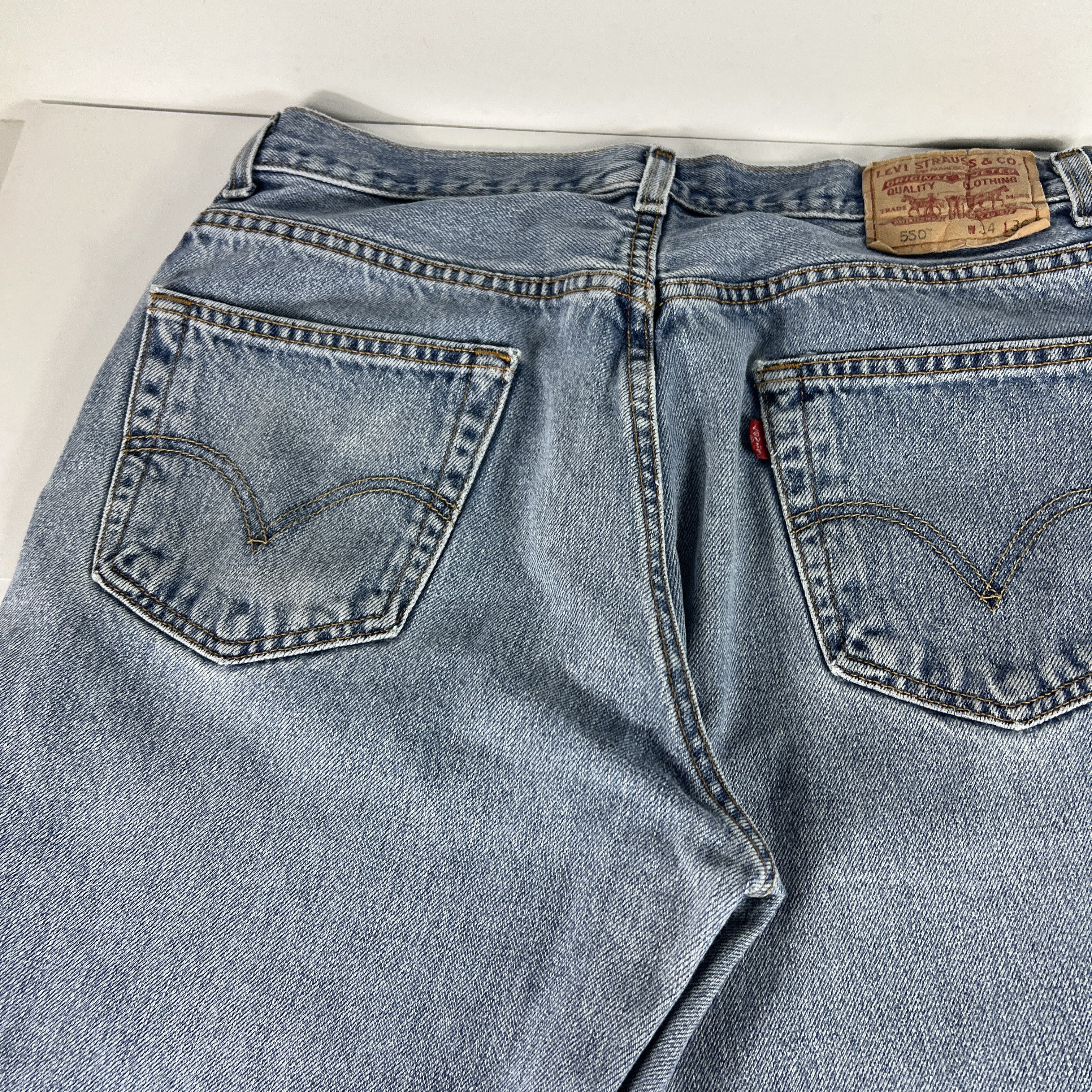 Levi's × Vintage Y2K Levi's Jeans 550 Relaxed Blue Faded Denim Size US 32 / EU 48 - 14 Thumbnail