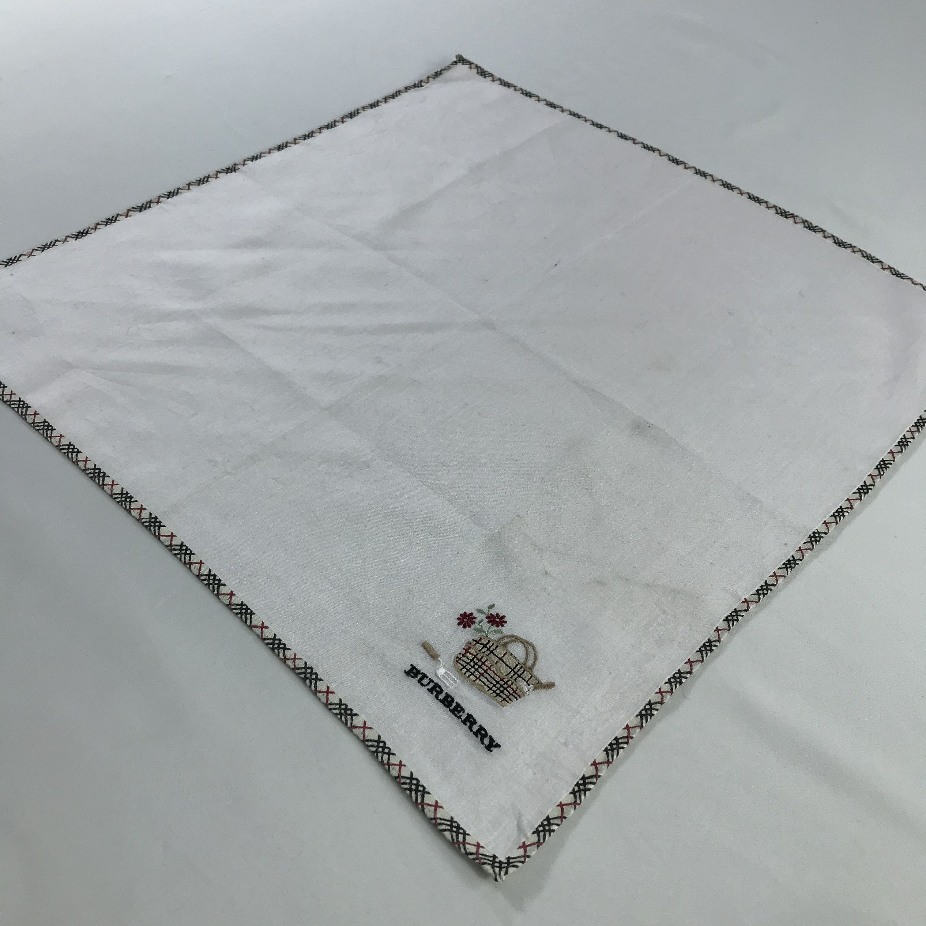 Burberry × Vintage Burberry Bandana / Handkerchief / Neckerchief - S971 Size ONE SIZE - 2 Thumbnail