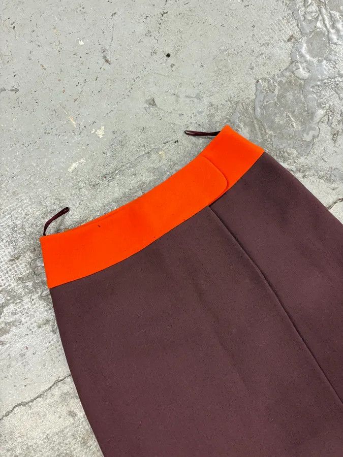 Prada 2000s Prada Purple & Orange Skirt Size 26" / US 2 / IT 38 - 6 Thumbnail