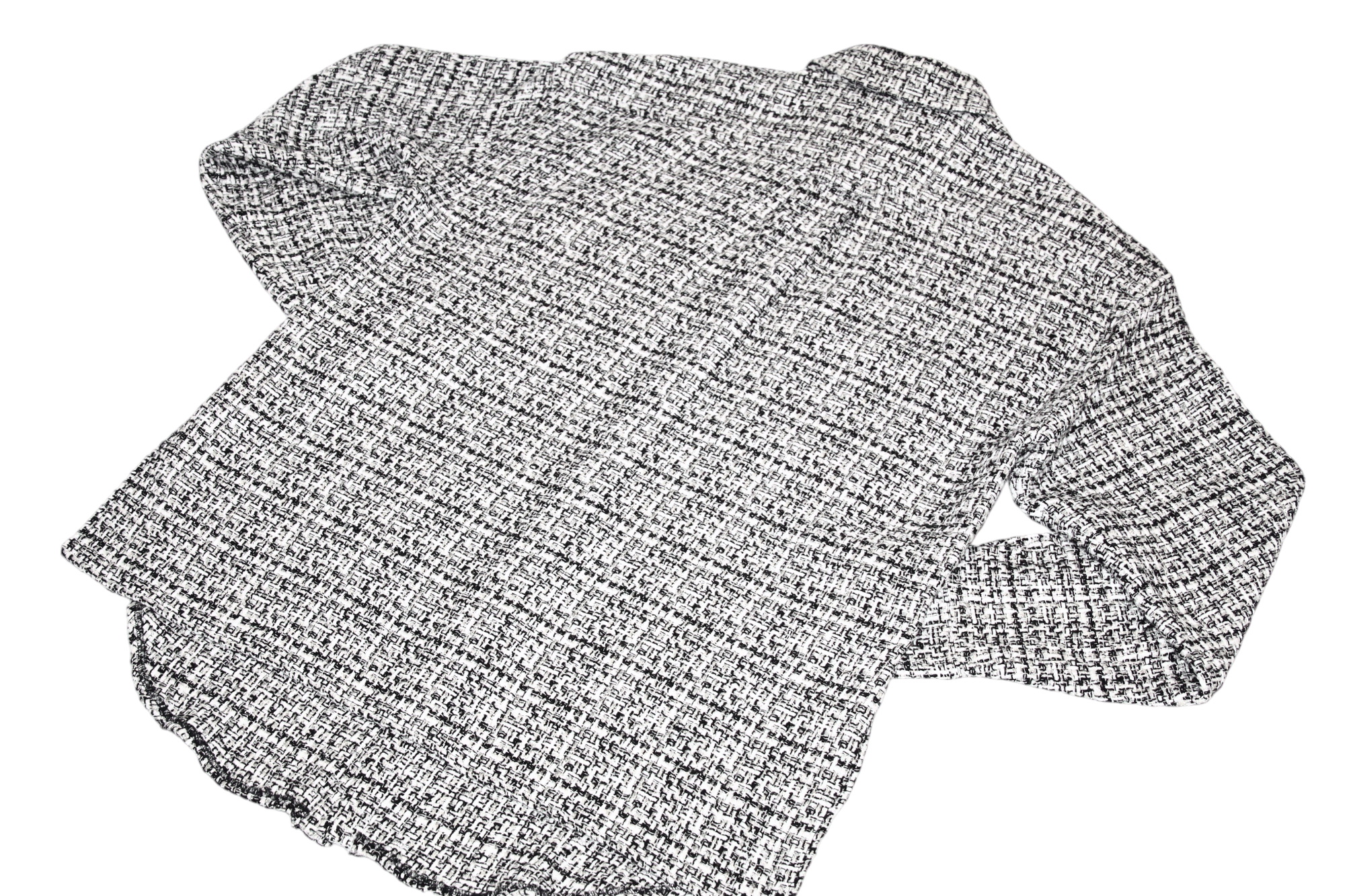 Faith Connexion Faith Connexion Black and White Logo Tweed Oversized Shirt Size US S / EU 44-46 / 1 - 5 Thumbnail