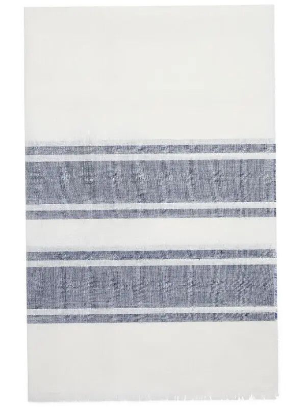 Brunello Cucinelli o1la1rc1a0425 Size: OS/Scarf in White Size ONE SIZE - 2 Thumbnail