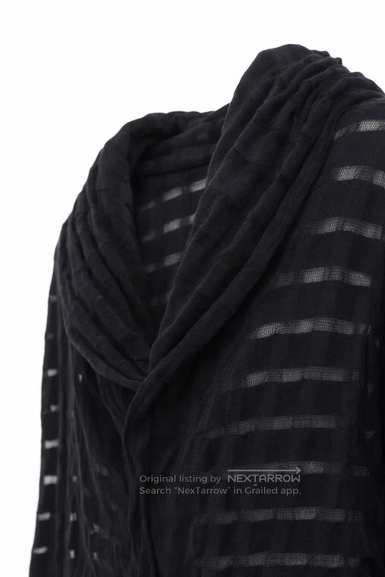 Yohji Yamamoto Yohji Yamamoto Sheer striped knitted cardigan| Size US M / EU 48-50 / 2 - 1 Thumbnail