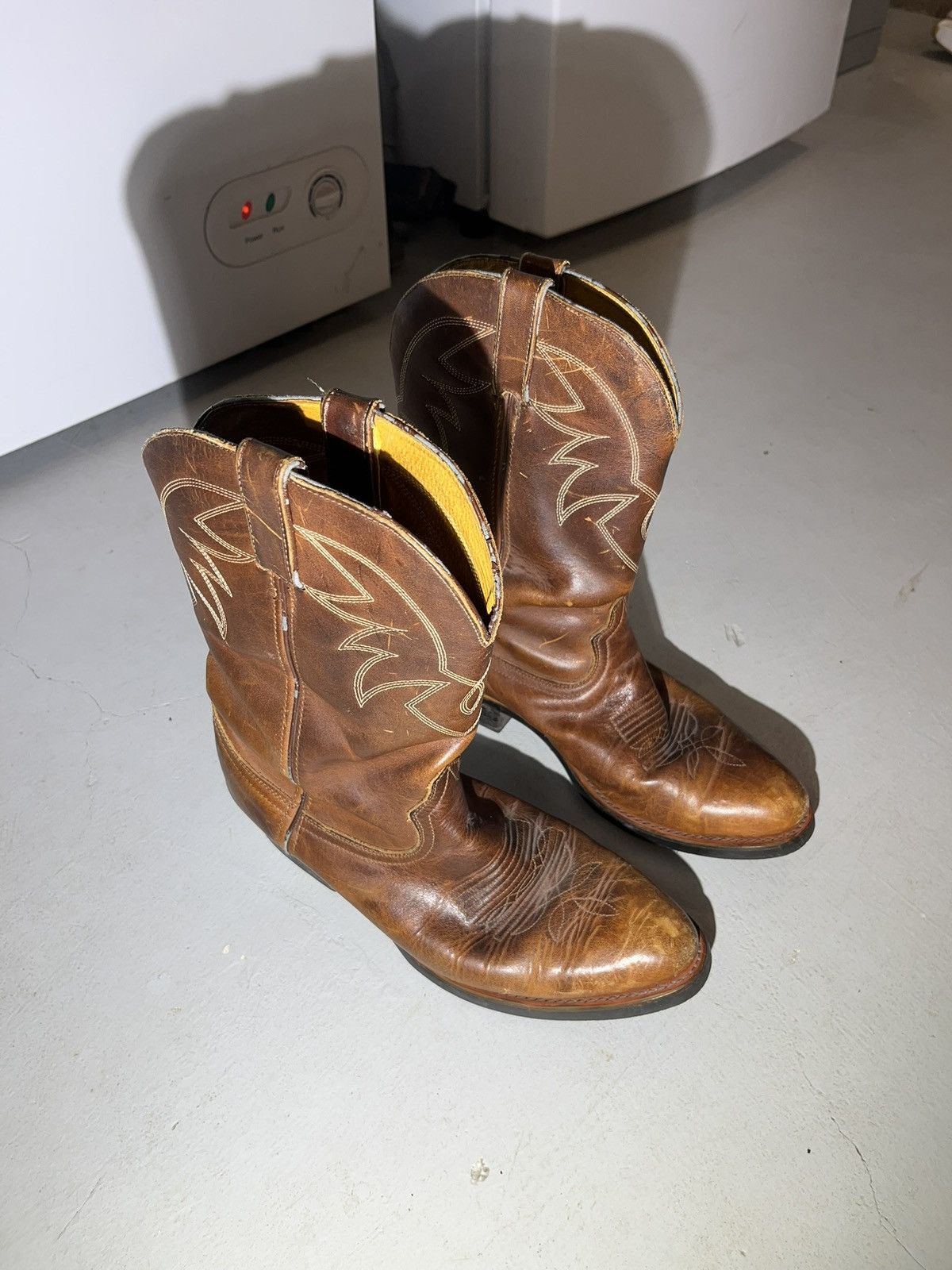 Other Vitnage mens leather western cowboy boots Size US 9 / EU 42 - 4 Thumbnail