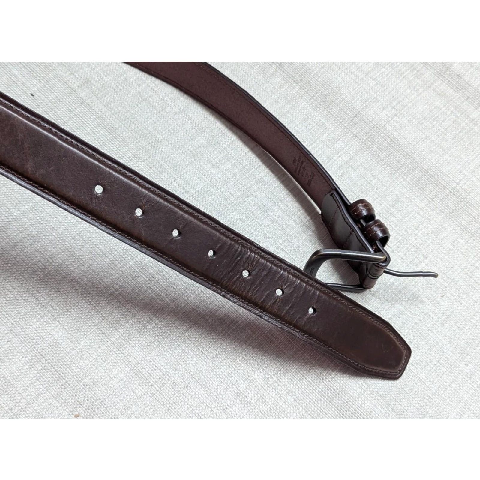 Vintage VINTAGE Columbia Belt Men 42-44 Brown Full Grain Leather Cowhide 1-1/2" Belt Length 49" Holes 40-46 Mens Brown Leather Belt Columbia Size 44 - 5 Thumbnail