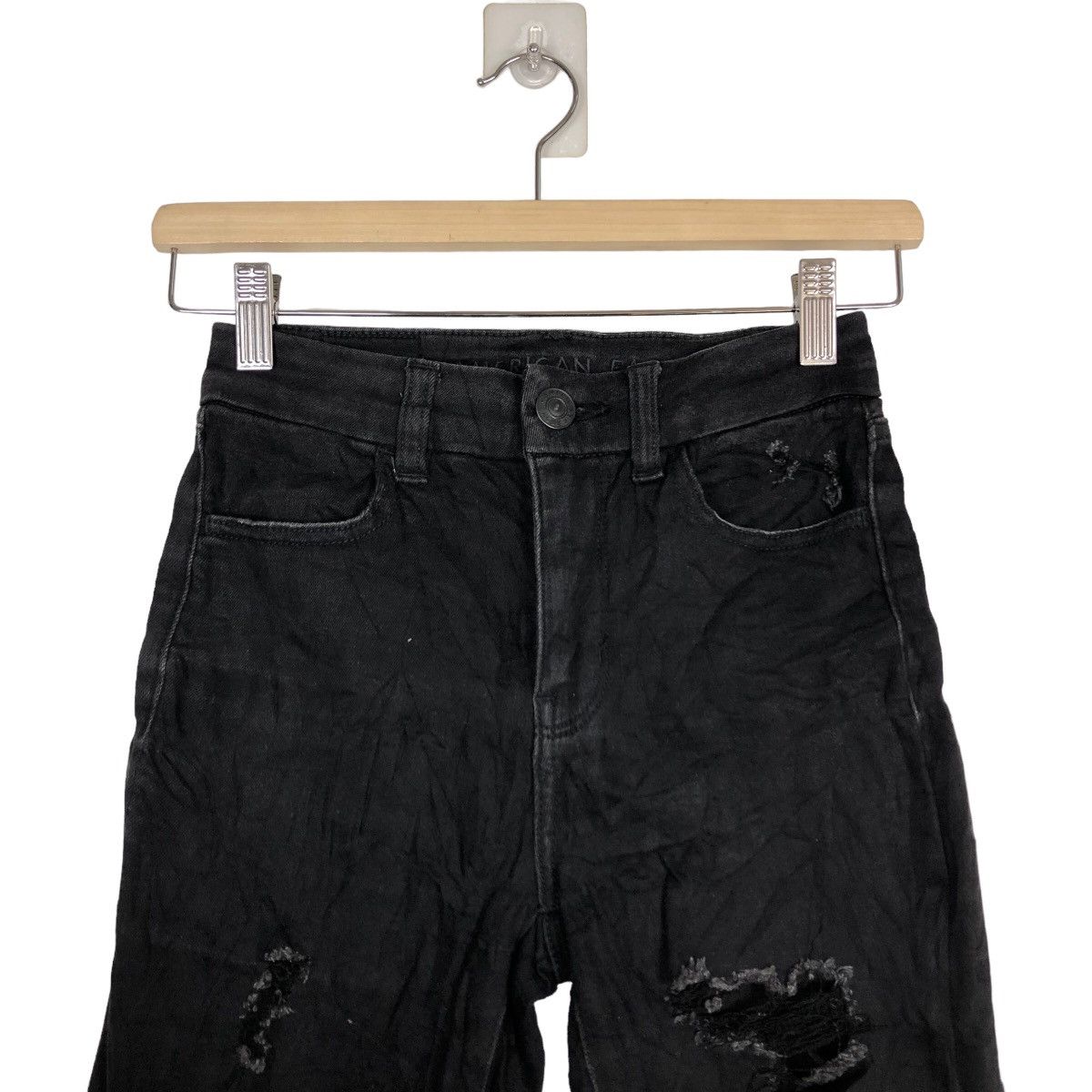 Japanese Brand 🔥RAFF SIMONS INSPIRE STYLE DESIGN DISTRESSED DENIM AMERICAN Size US 26 / EU 42 - 4 Thumbnail