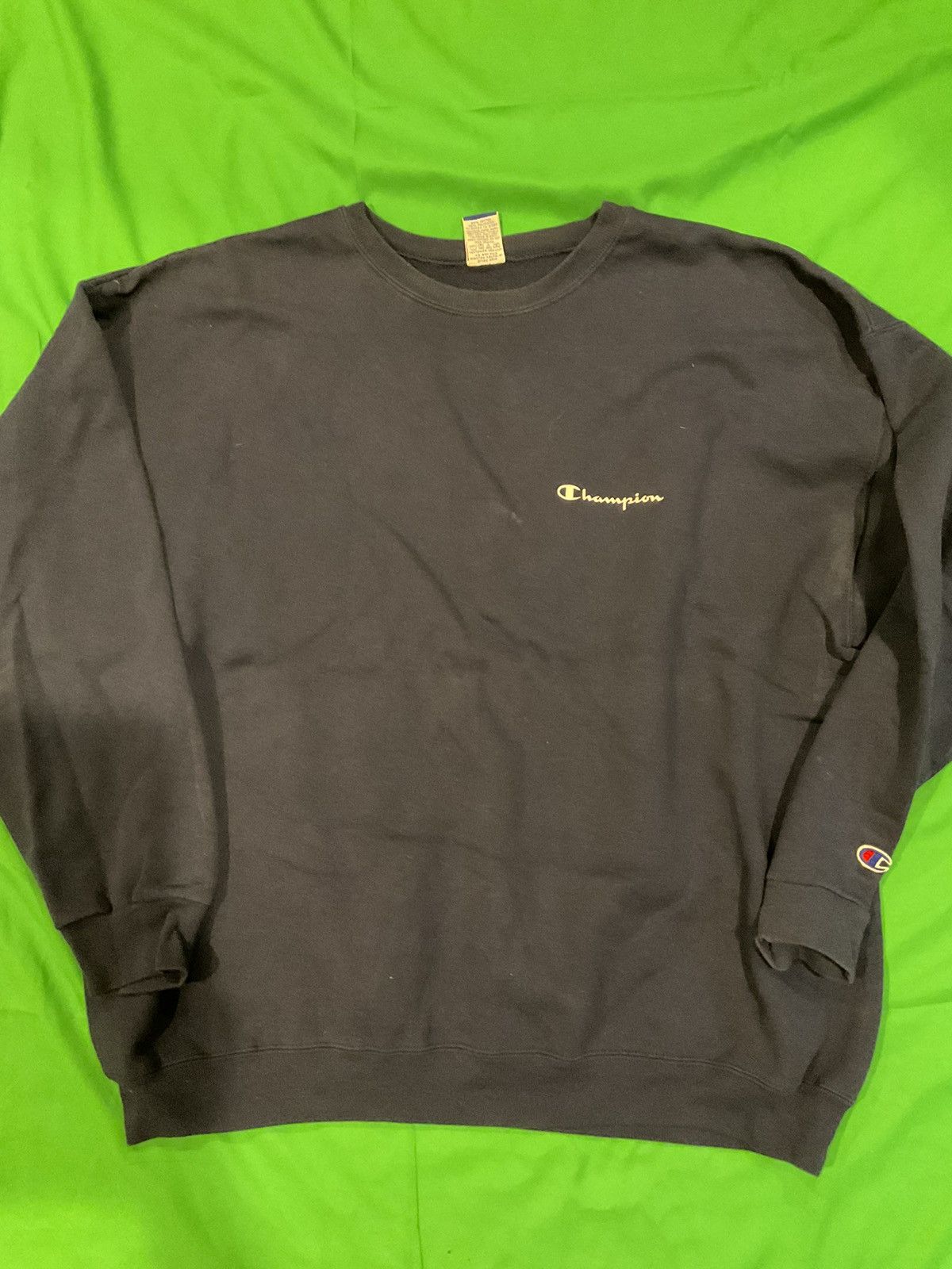 Champion × Vintage Vintage Champion Navy crewneck Size US XL / EU 56 / 4 - 1 Thumbnail
