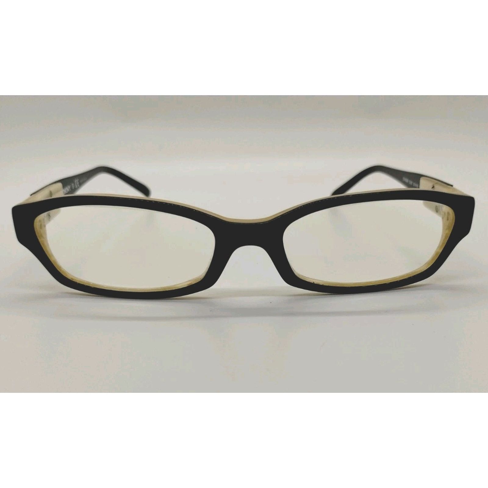 DKNY DKNY DY 4589 3191 Eyeglasses Frames Womens Black Ivory Size ONE SIZE - 3 Thumbnail