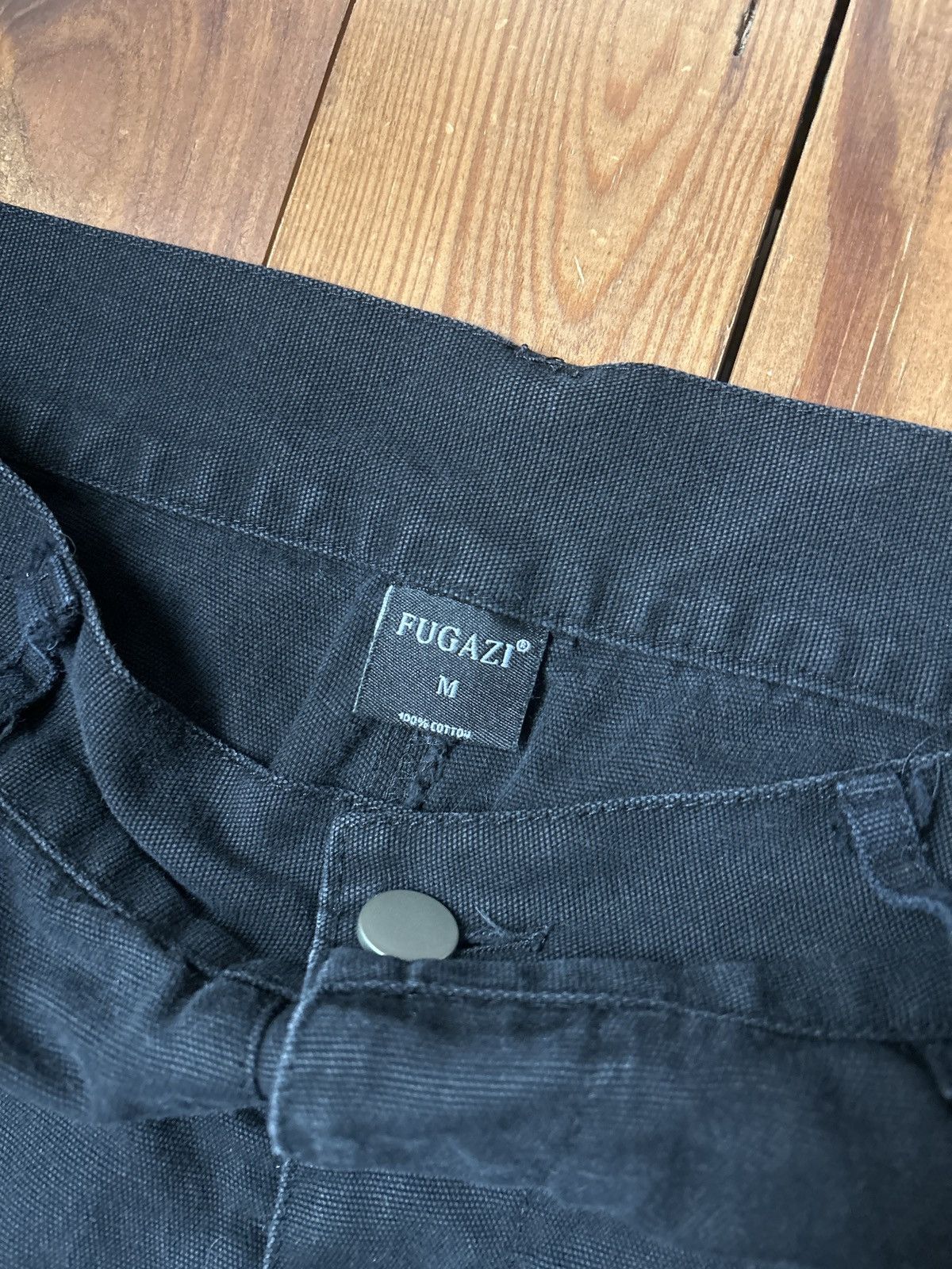 Fugazi Fugazi Black Carpenter Cargo Pants Size US 30 / EU 46 - 3 Thumbnail