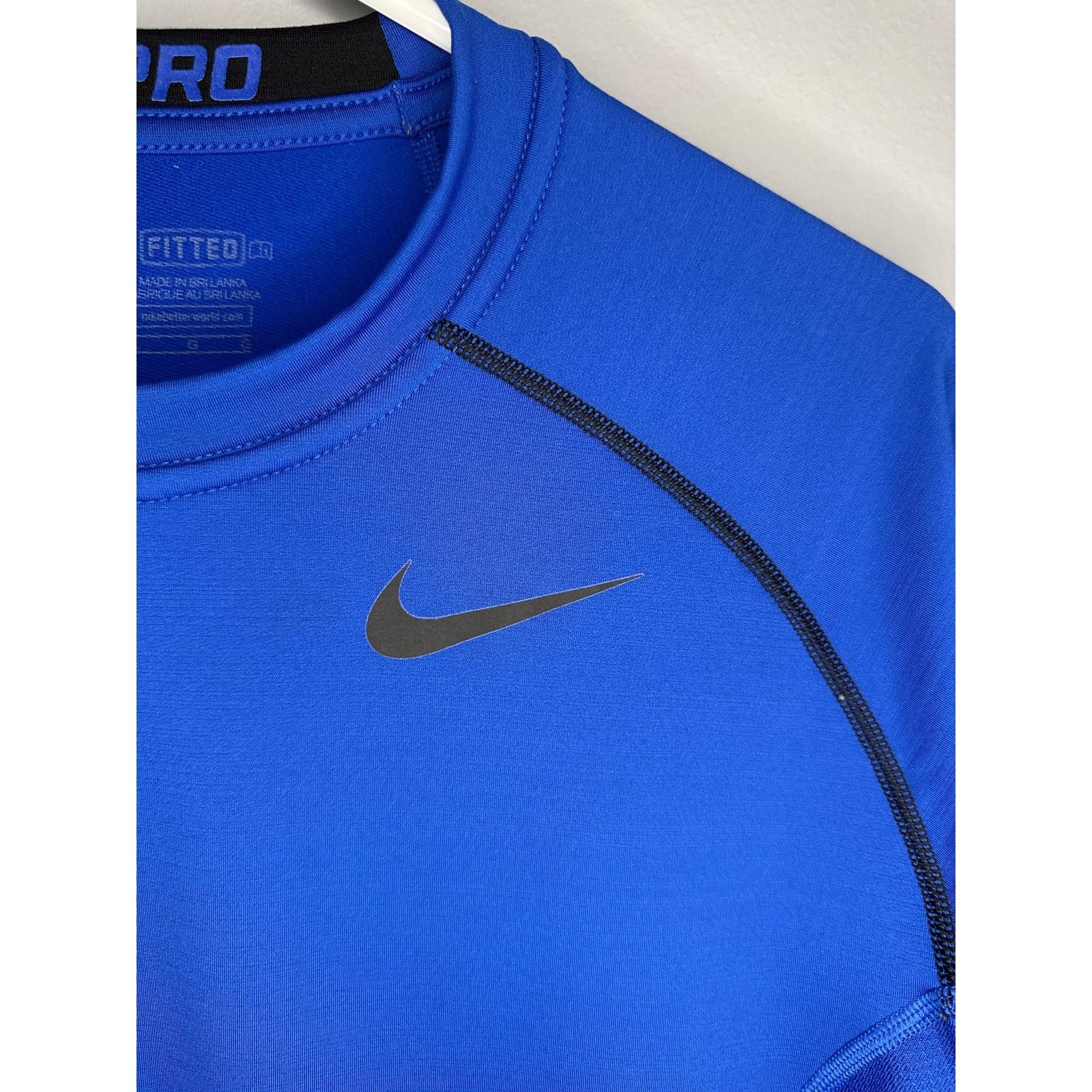 Nike Nike PRO Dri Fit Hyperwarm Fitted Compression Shirt Blue L Size US L / EU 52-54 / 3 - 8 Thumbnail