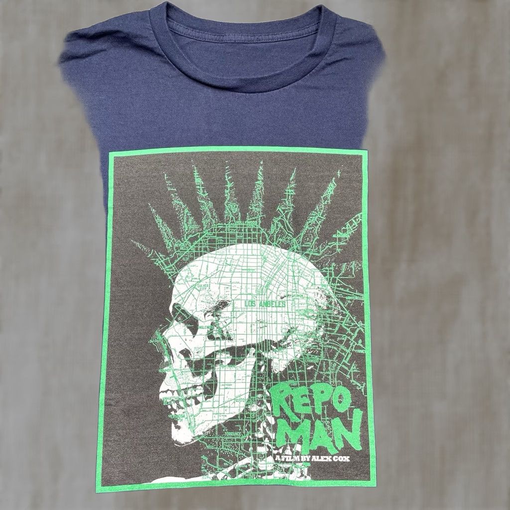 Vintage Repo Man Shirt Men’s 3XL T-Shirt Black Flag Rock Blue 3XL Men Men’s 3XL Sci Fi Comedy Punk Rock Harry Dean Alex Cox Size US XXL / EU 58 / 5 - 1 Thumbnail