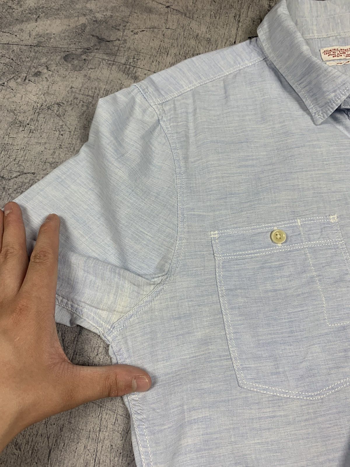 Allsaints Designer Allsaints Stapleton L/SVL Shirt Buttons-Up Blue Size US S / EU 44-46 / 1 - 10 Thumbnail