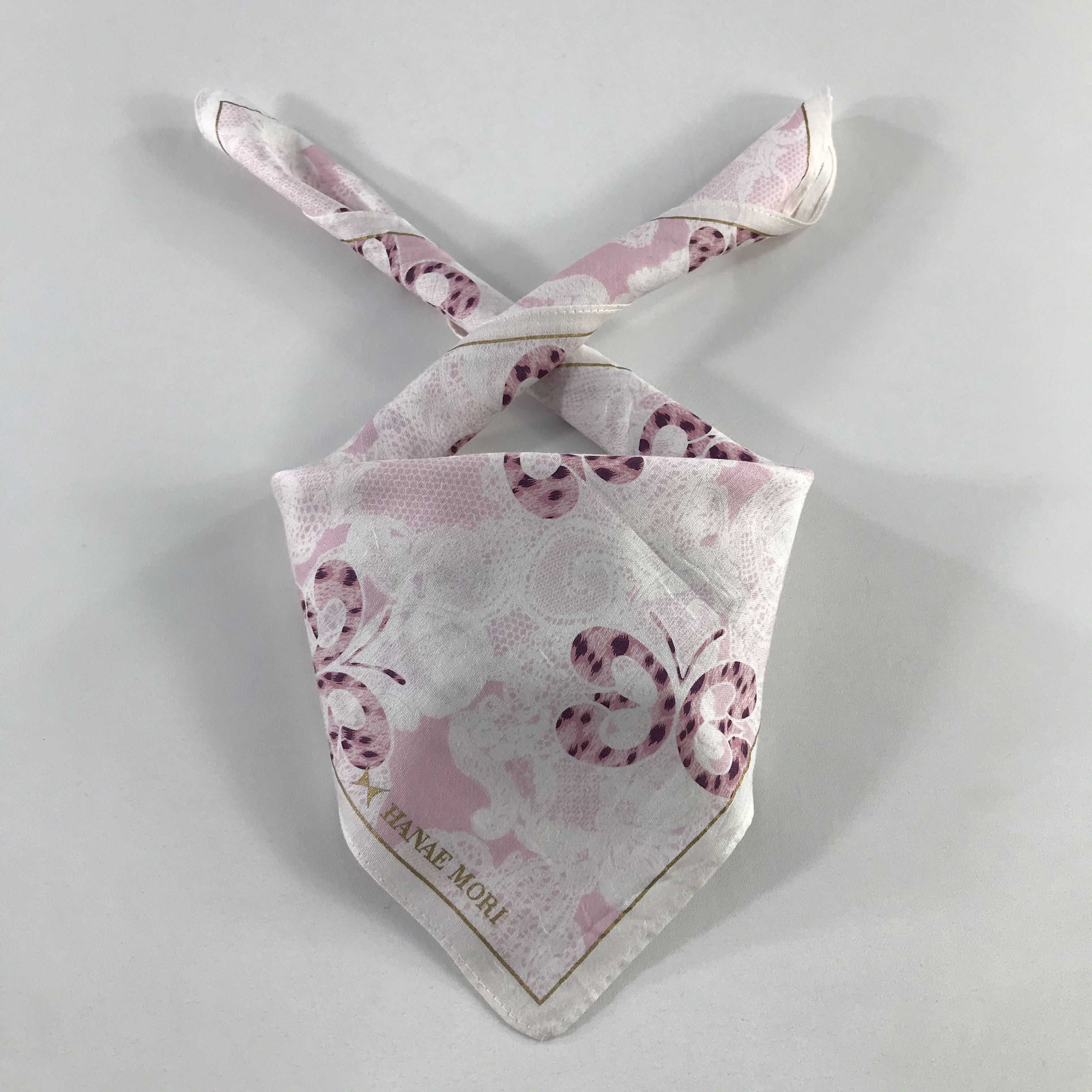 Hanae Mori × Vintage Hanae Mori Bandana / Handkerchief / Neckerchief - S893 Size ONE SIZE - 3 Thumbnail