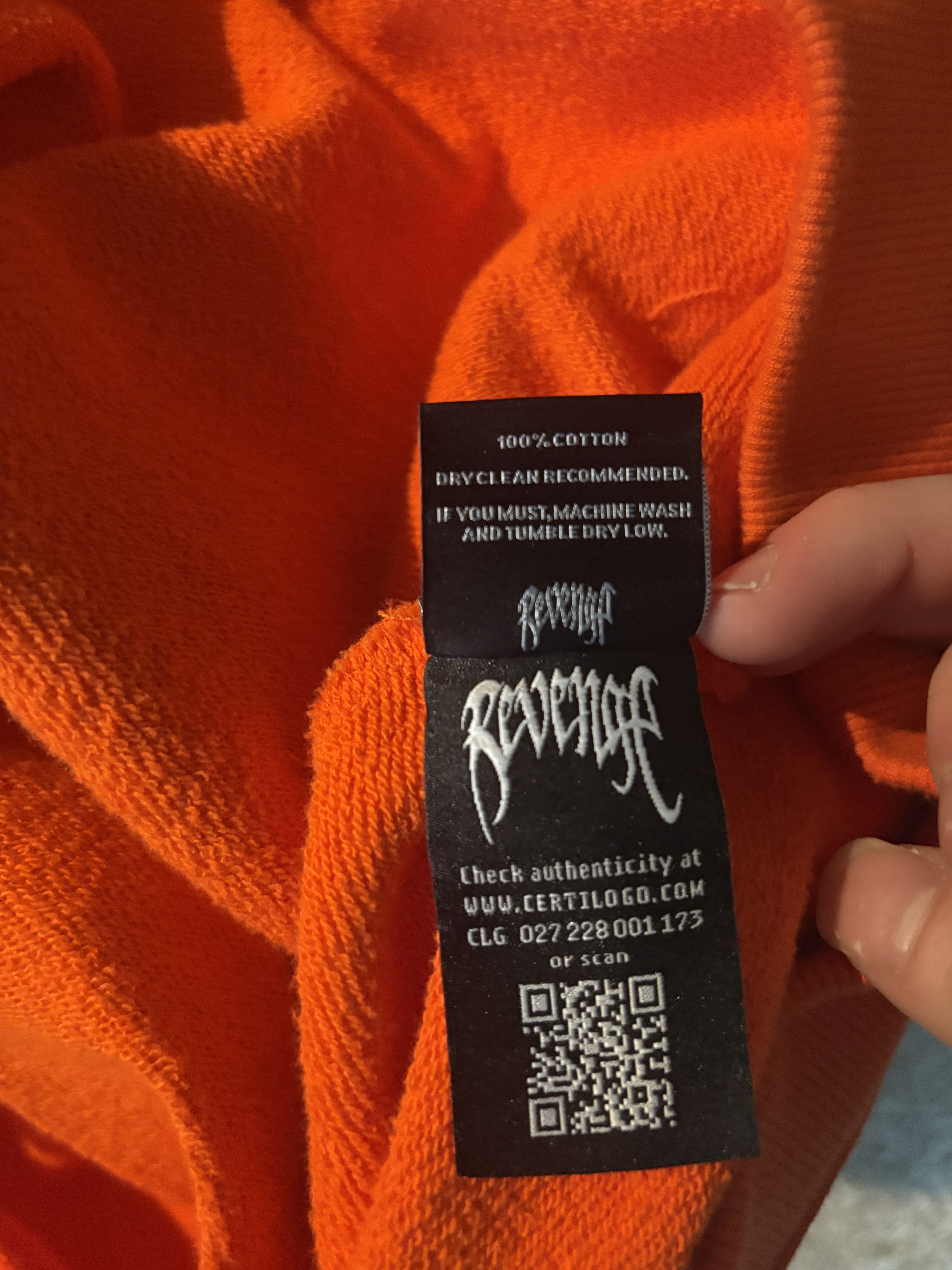 Revenge Revenge XXXTENTACION Orange Kill Hoodie (2023) Size US M / EU 48-50 / 2 - 4 Thumbnail